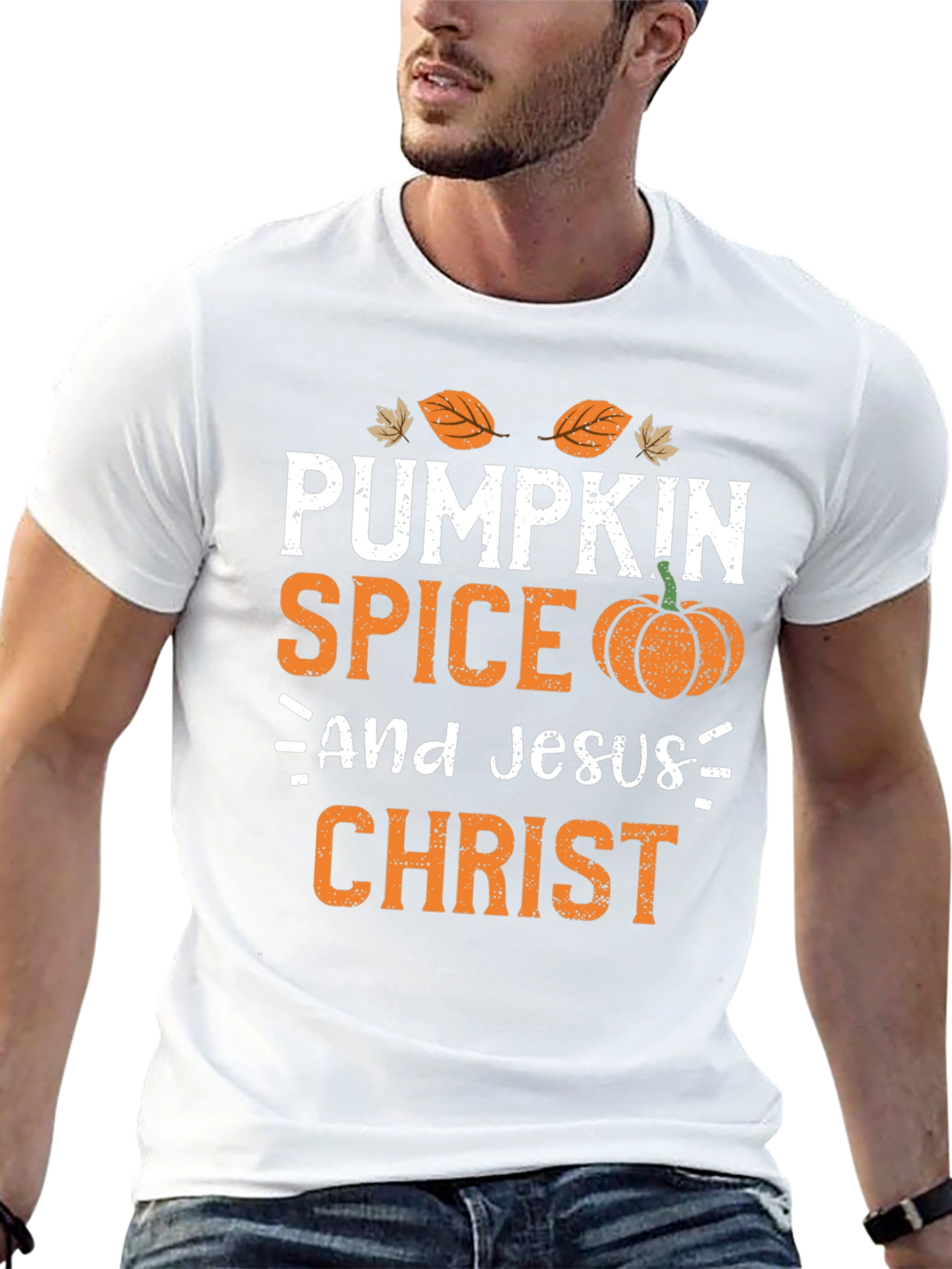 Pumpkin Spice & Jesus Christ Graphic Tee