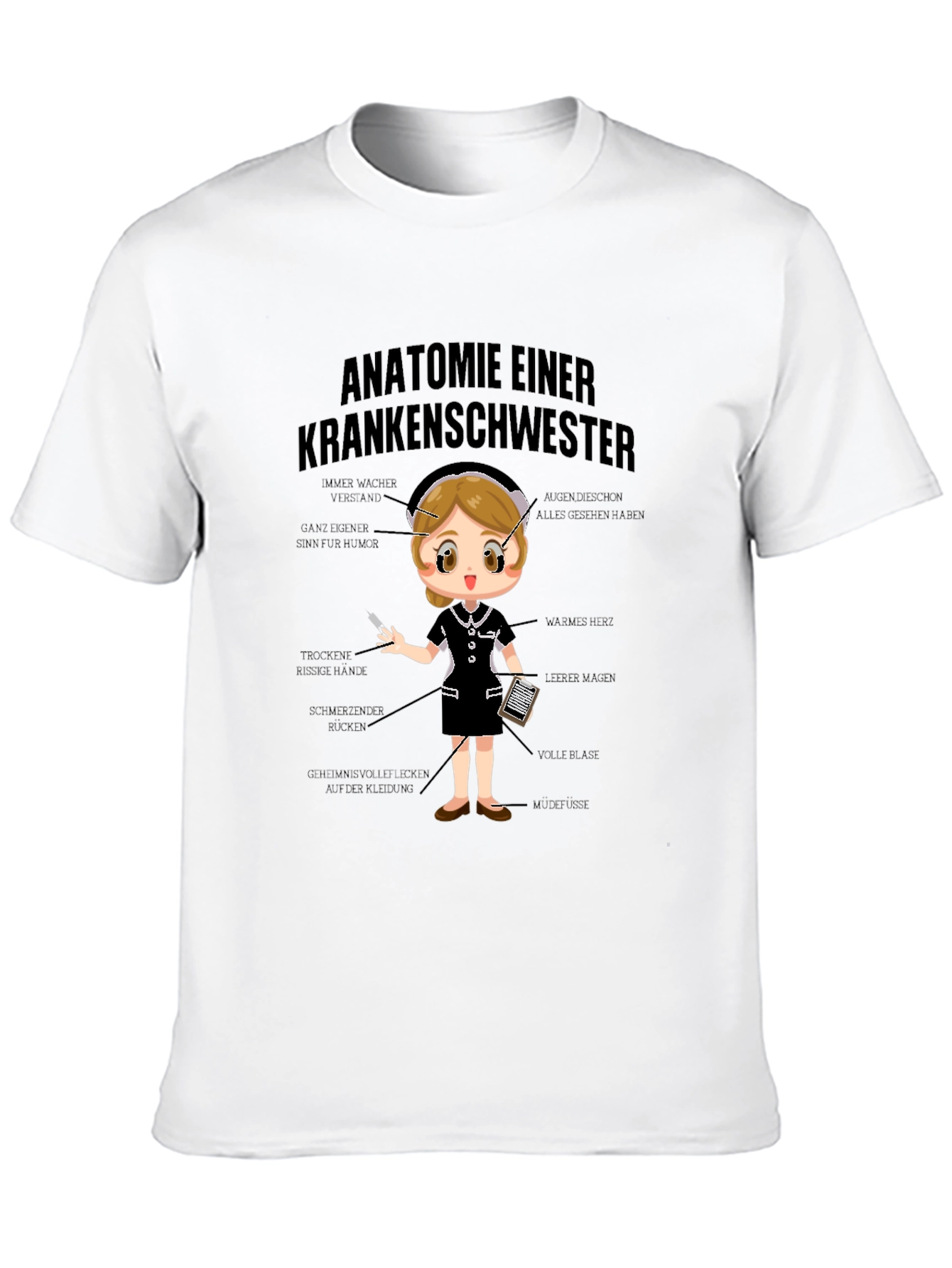 Anatomie Einer Krankenschwester T-Shirt