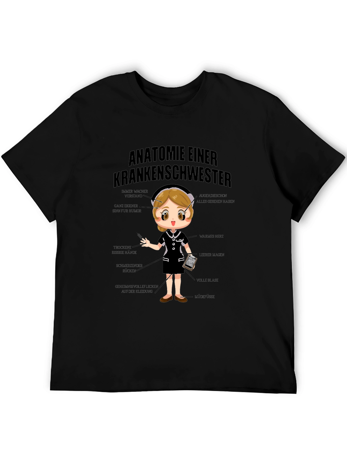 Anatomie Einer Krankenschwester T-Shirt
