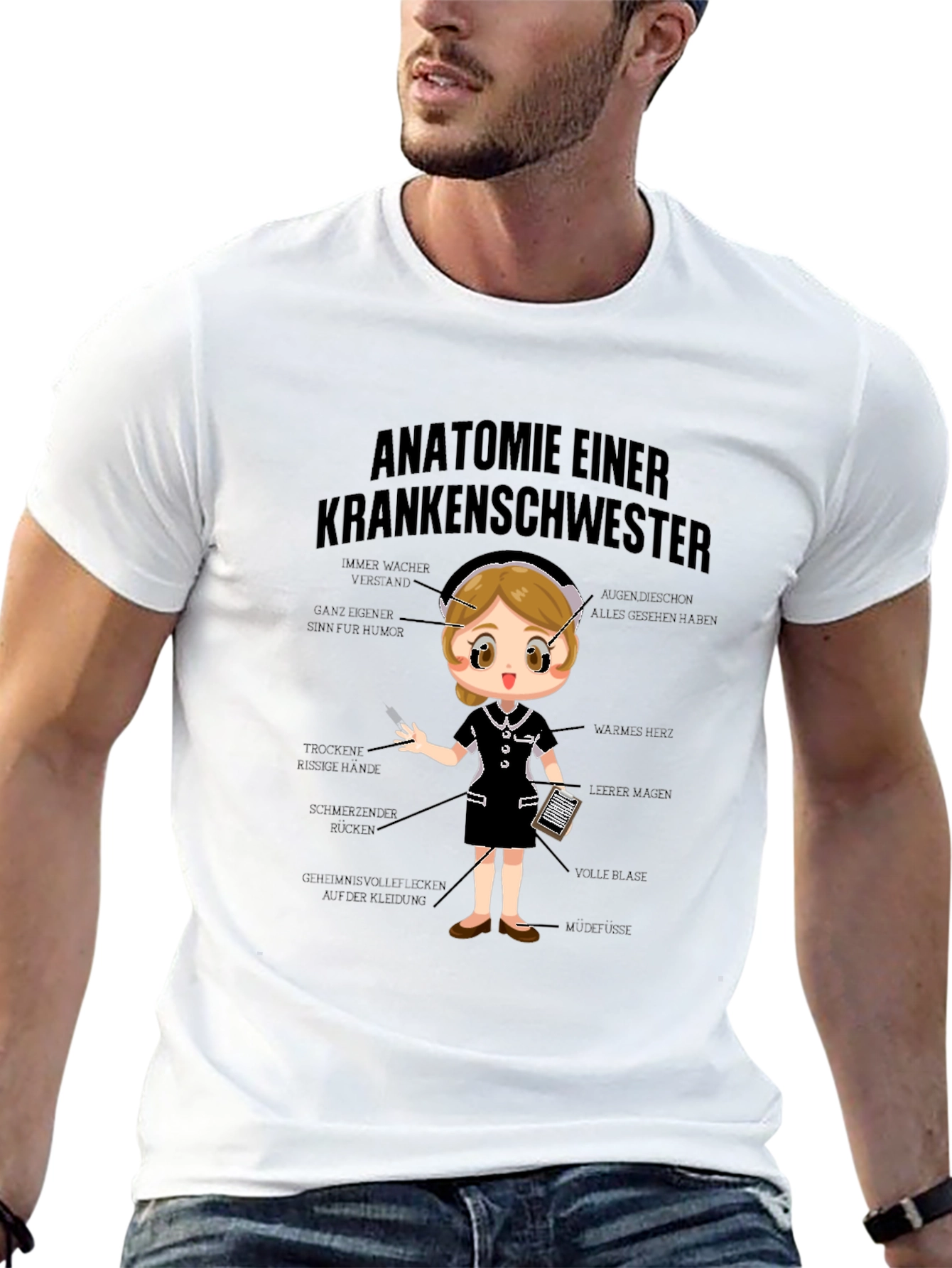 Anatomie Einer Krankenschwester T-Shirt