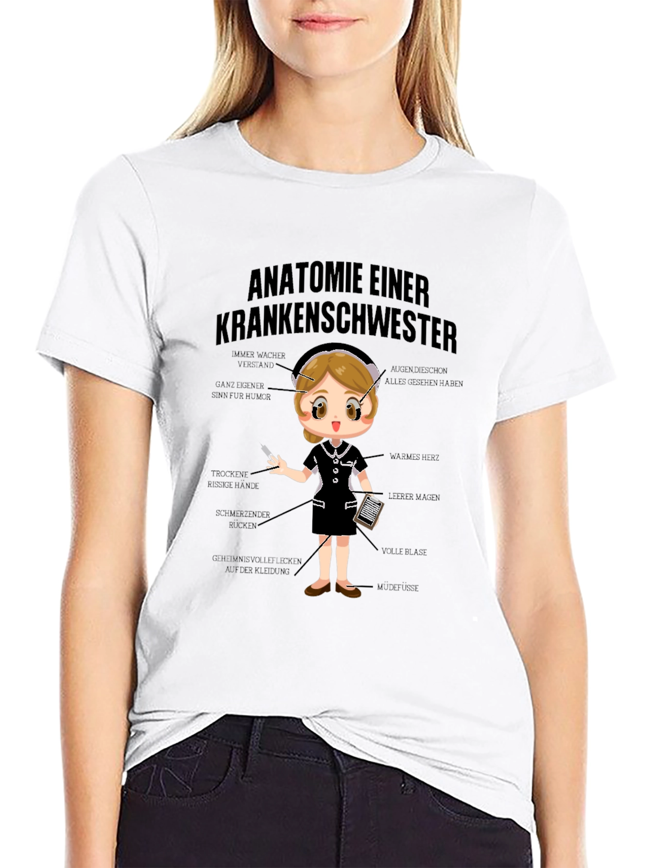 Anatomie Einer Krankenschwester T-Shirt