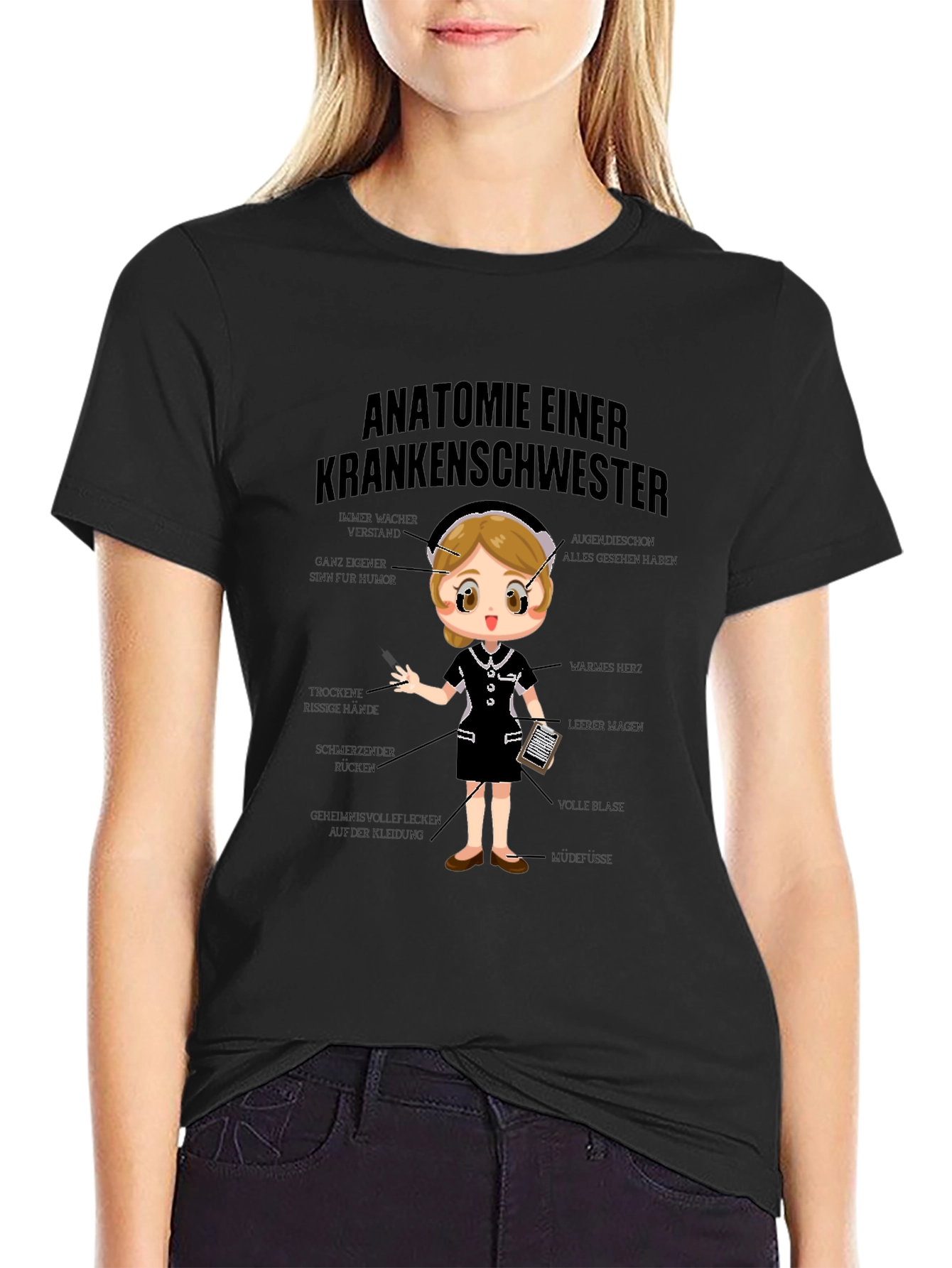 Anatomie Einer Krankenschwester T-Shirt