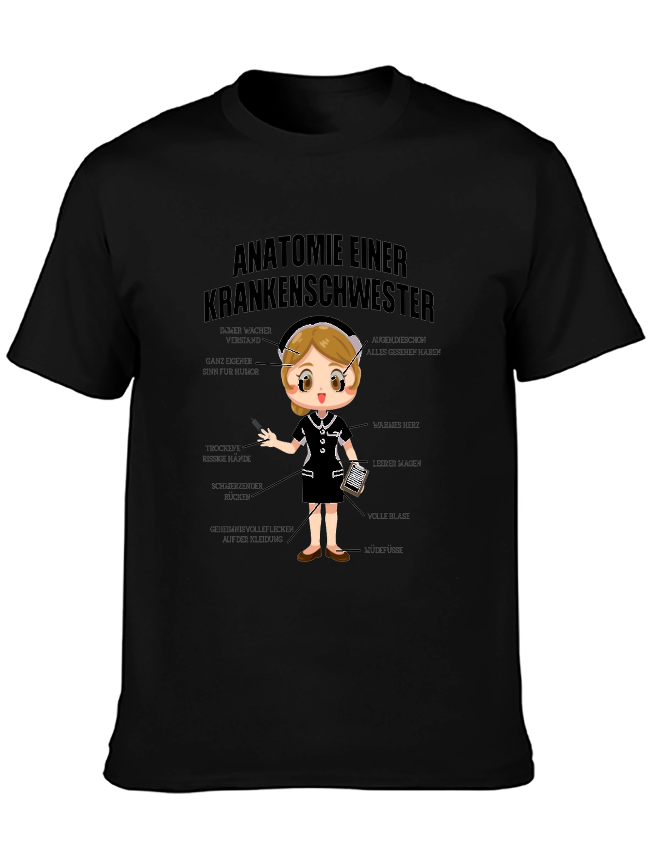 Anatomie Einer Krankenschwester T-Shirt