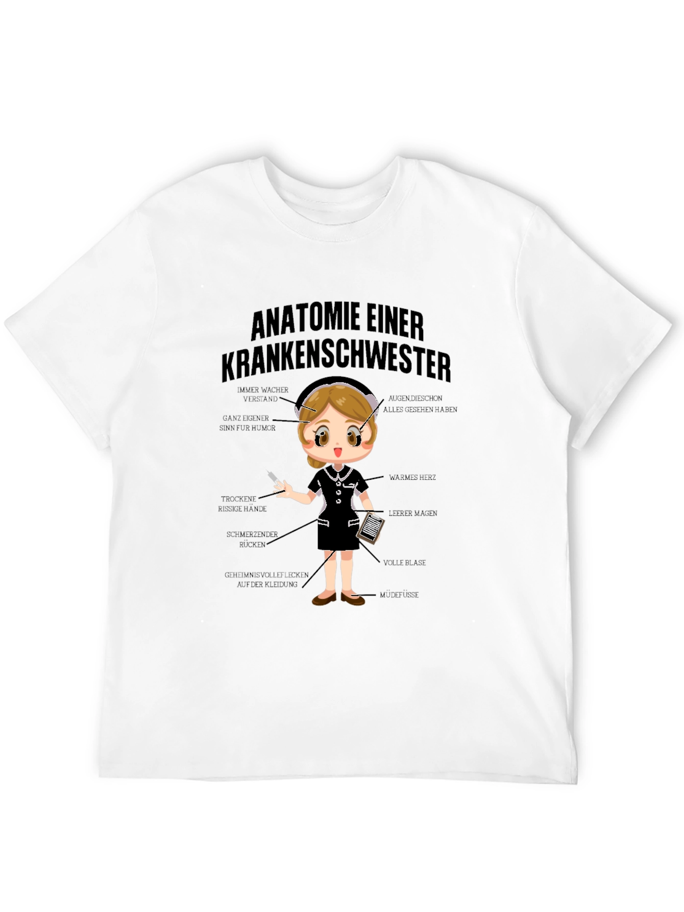 Anatomie Einer Krankenschwester T-Shirt