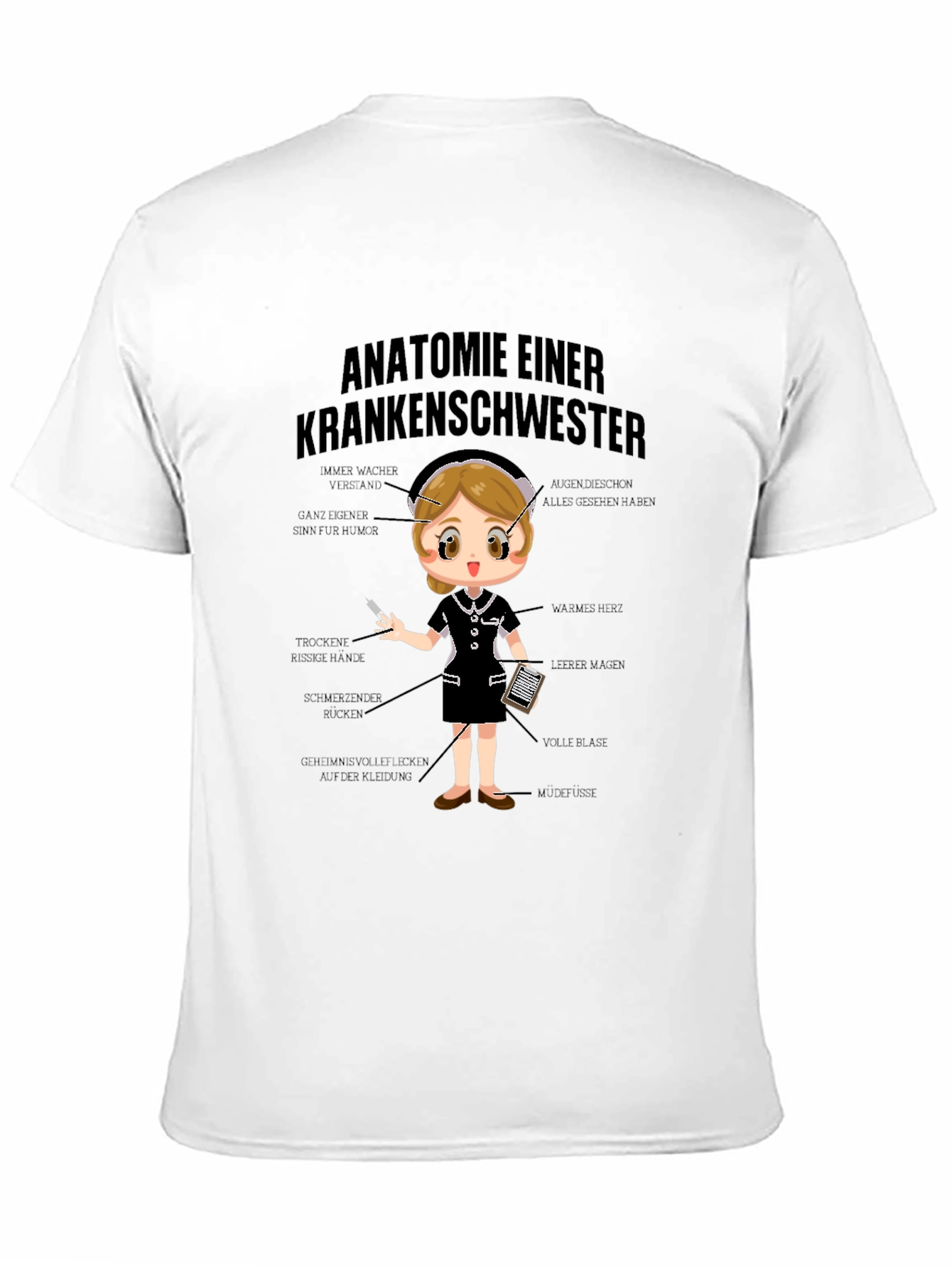 Anatomie Einer Krankenschwester T-Shirt