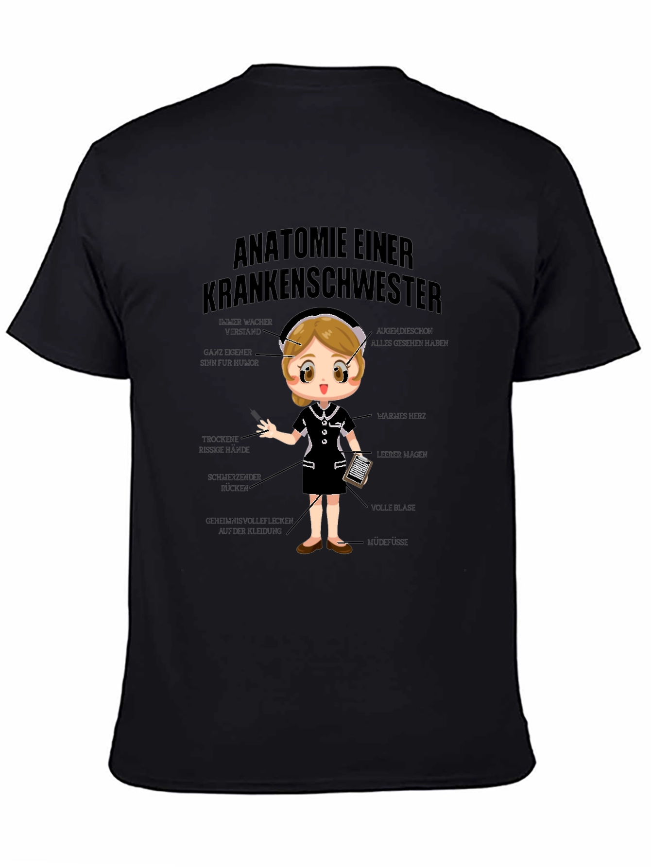 Anatomie Einer Krankenschwester T-Shirt