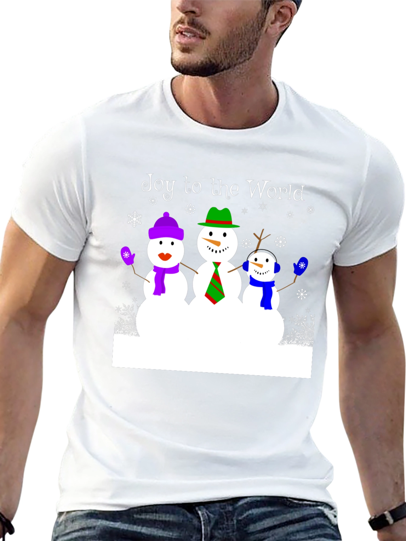 Joy to the World Snowman T-Shirt