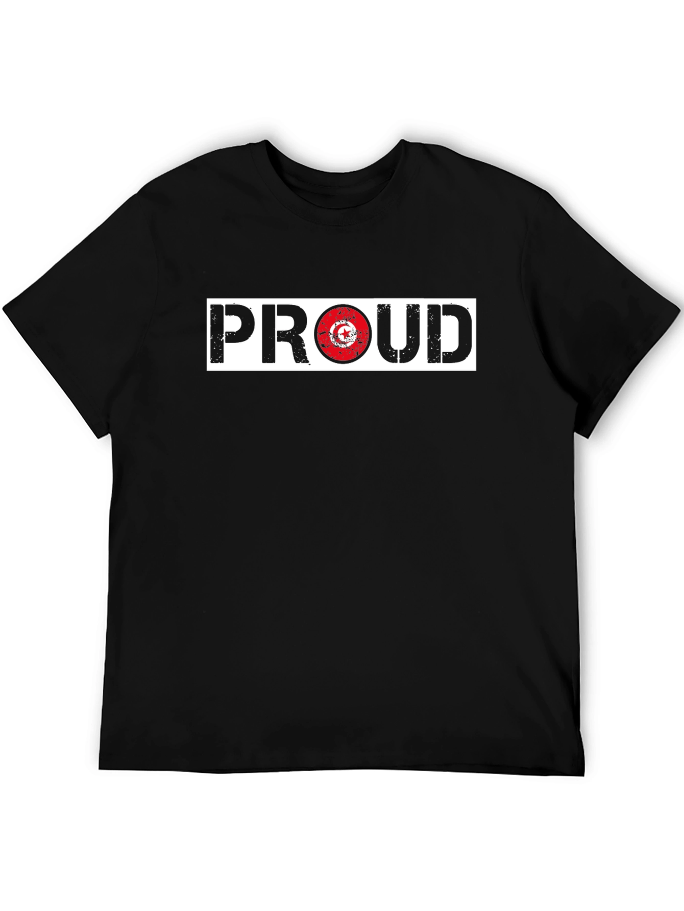 Proud Tunisia Flag T-Shirt - Black