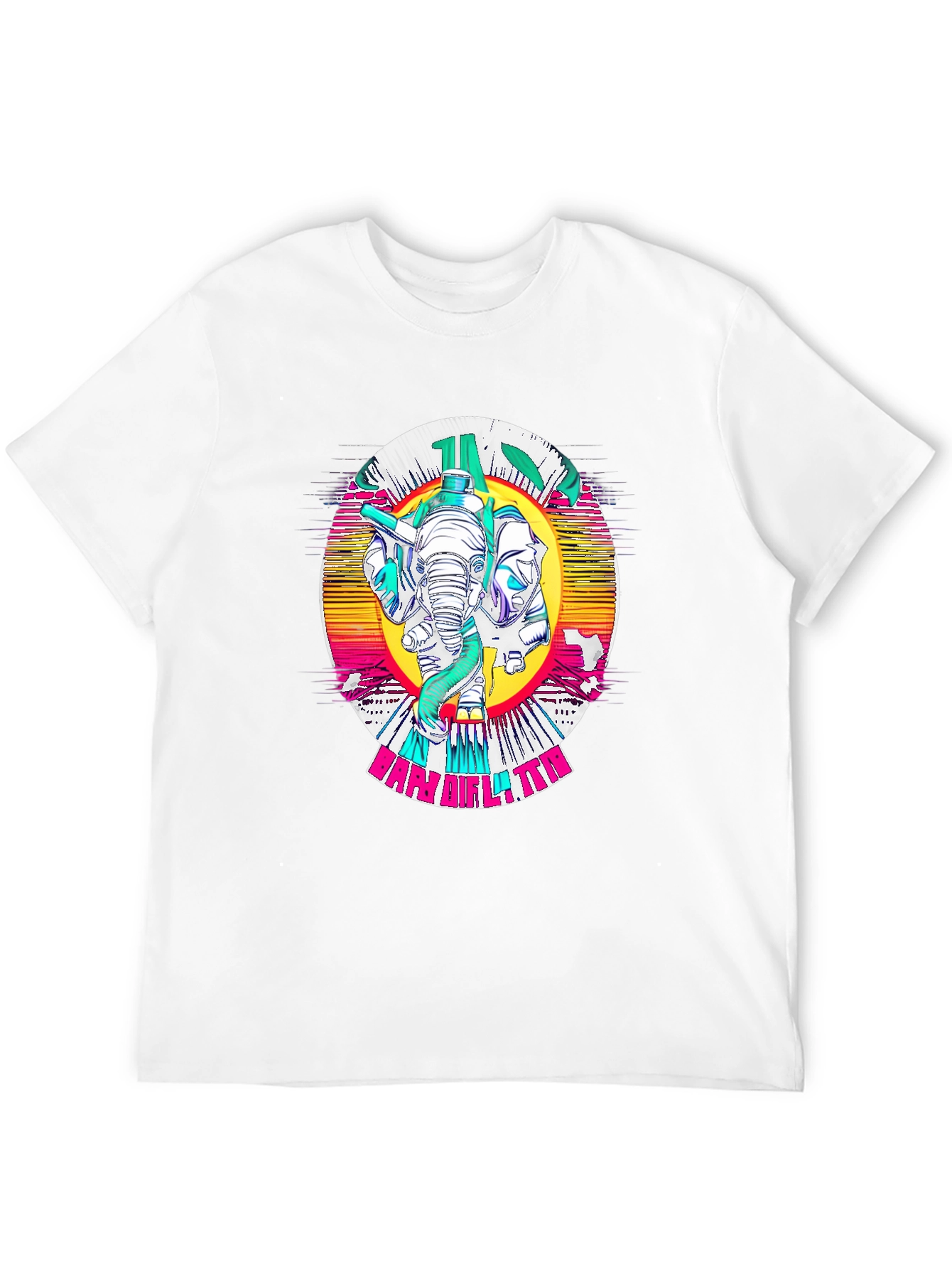 Retro Elephant Graphic Tee