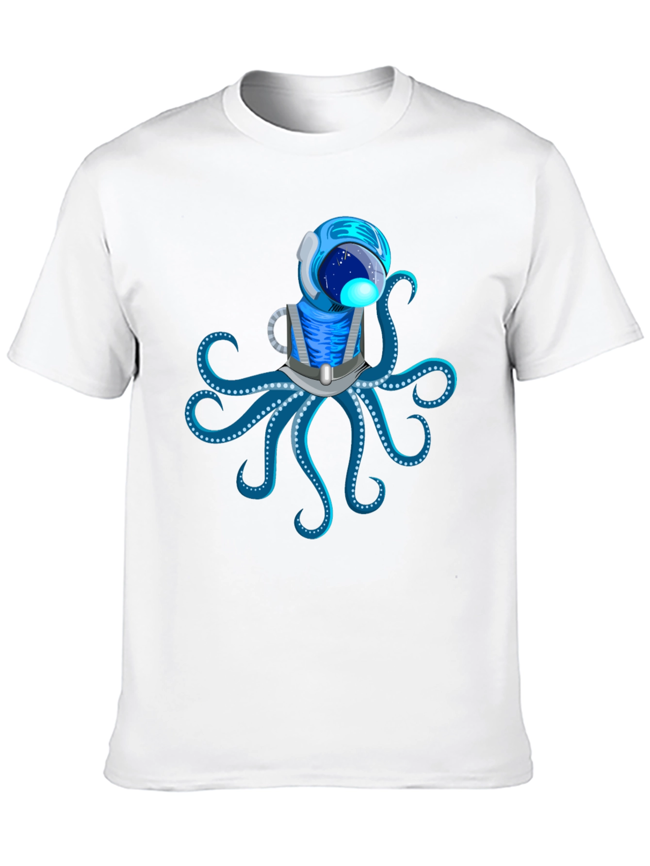 Astronaut Octopus Graphic T-Shirt