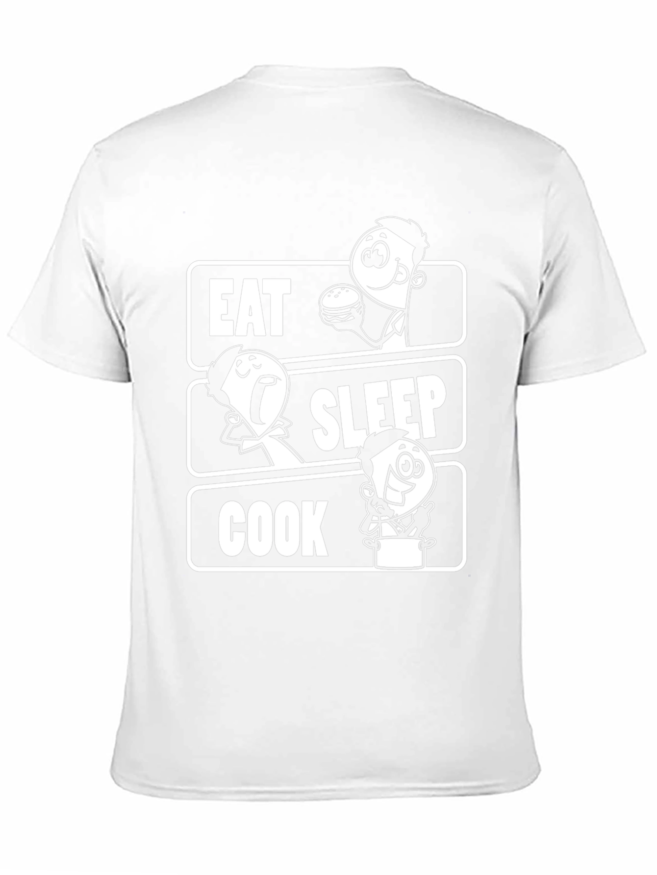 Eat Sleep Cook Graphic Tee - Chefs Humor