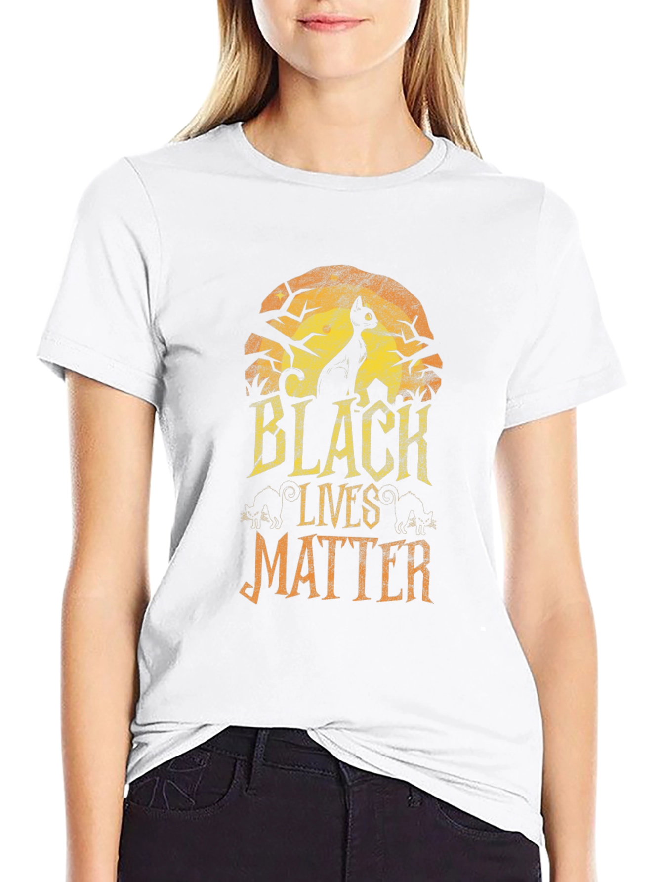 Black Cat Black Lives Matter T-Shirt
