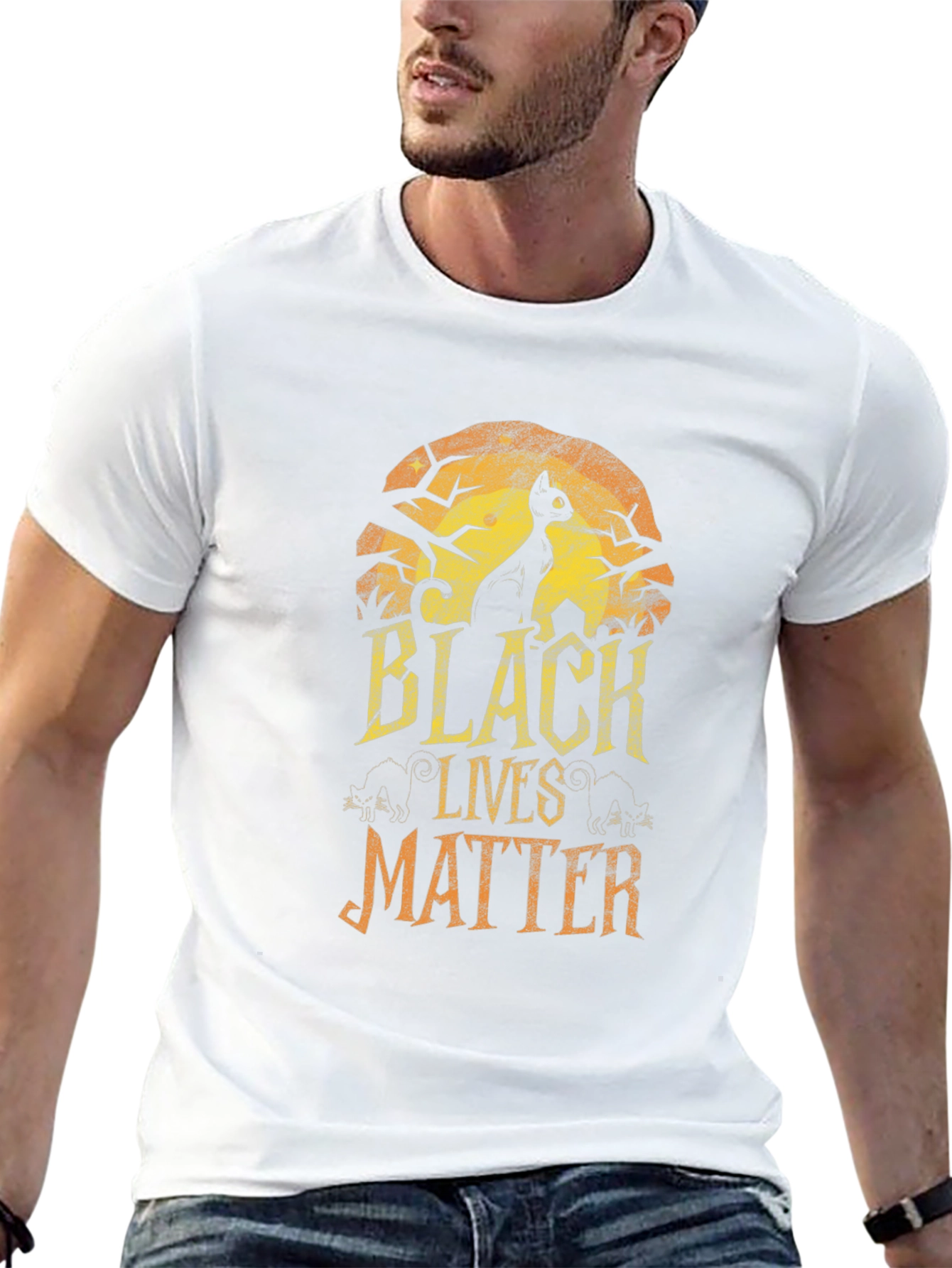 Black Cat Black Lives Matter T-Shirt