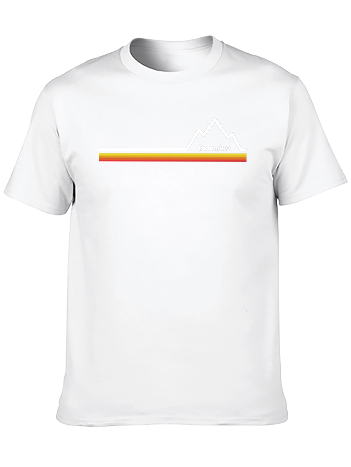 Dolomites Mountain Graphic T-Shirt - Casual Comfort