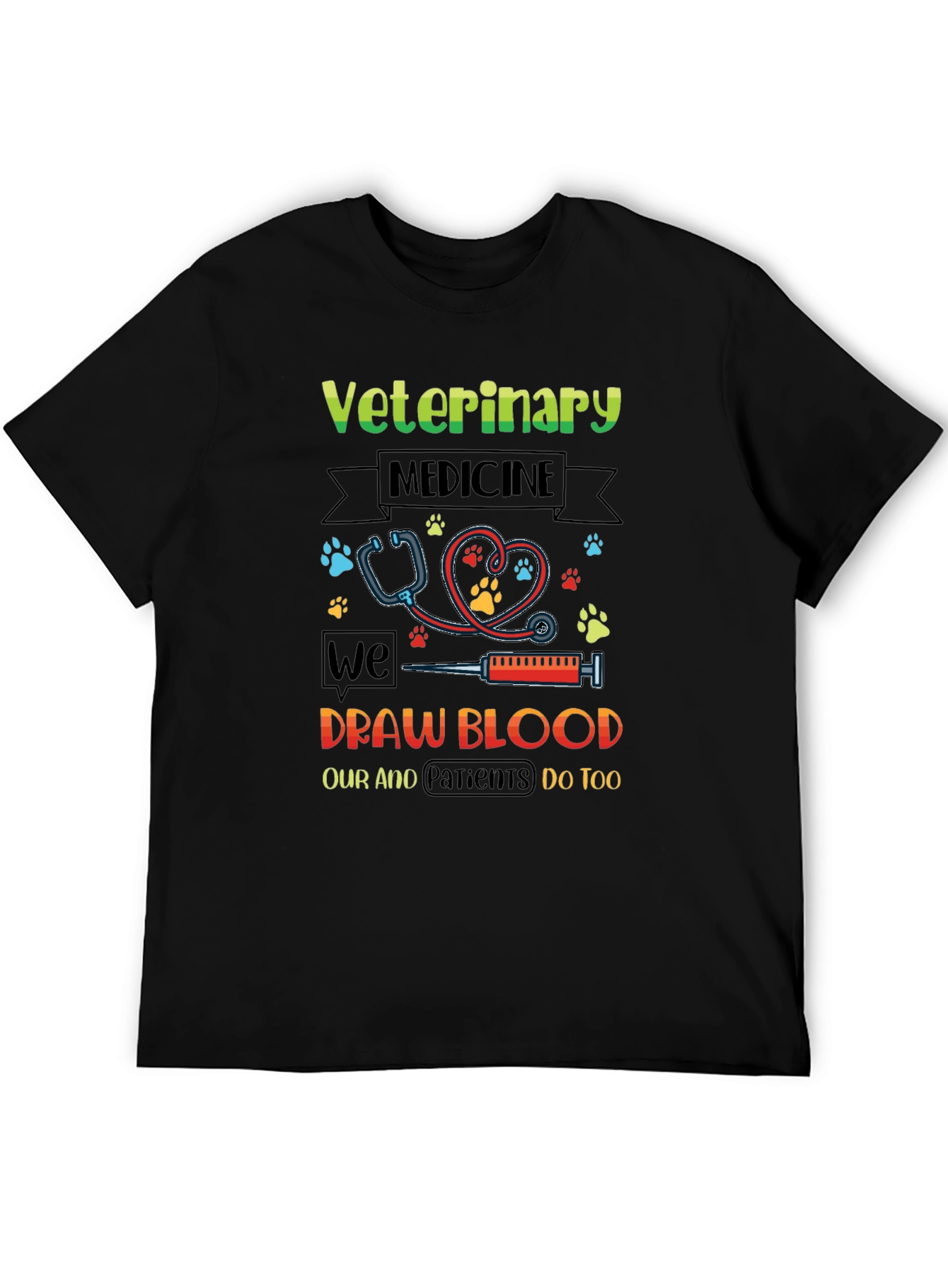 Veterinary Medicine Draw Blood Graphic Tee
