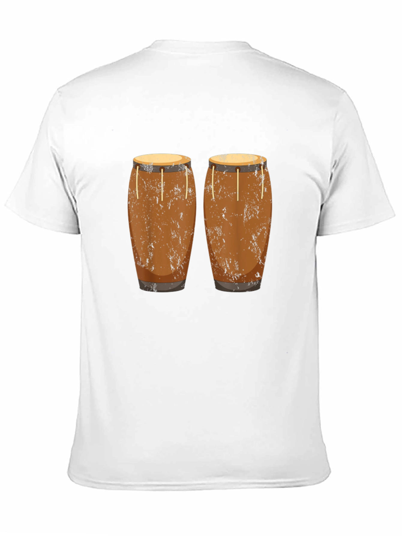 Conga Drum Graphic Tee - Black Unisex T-Shirt