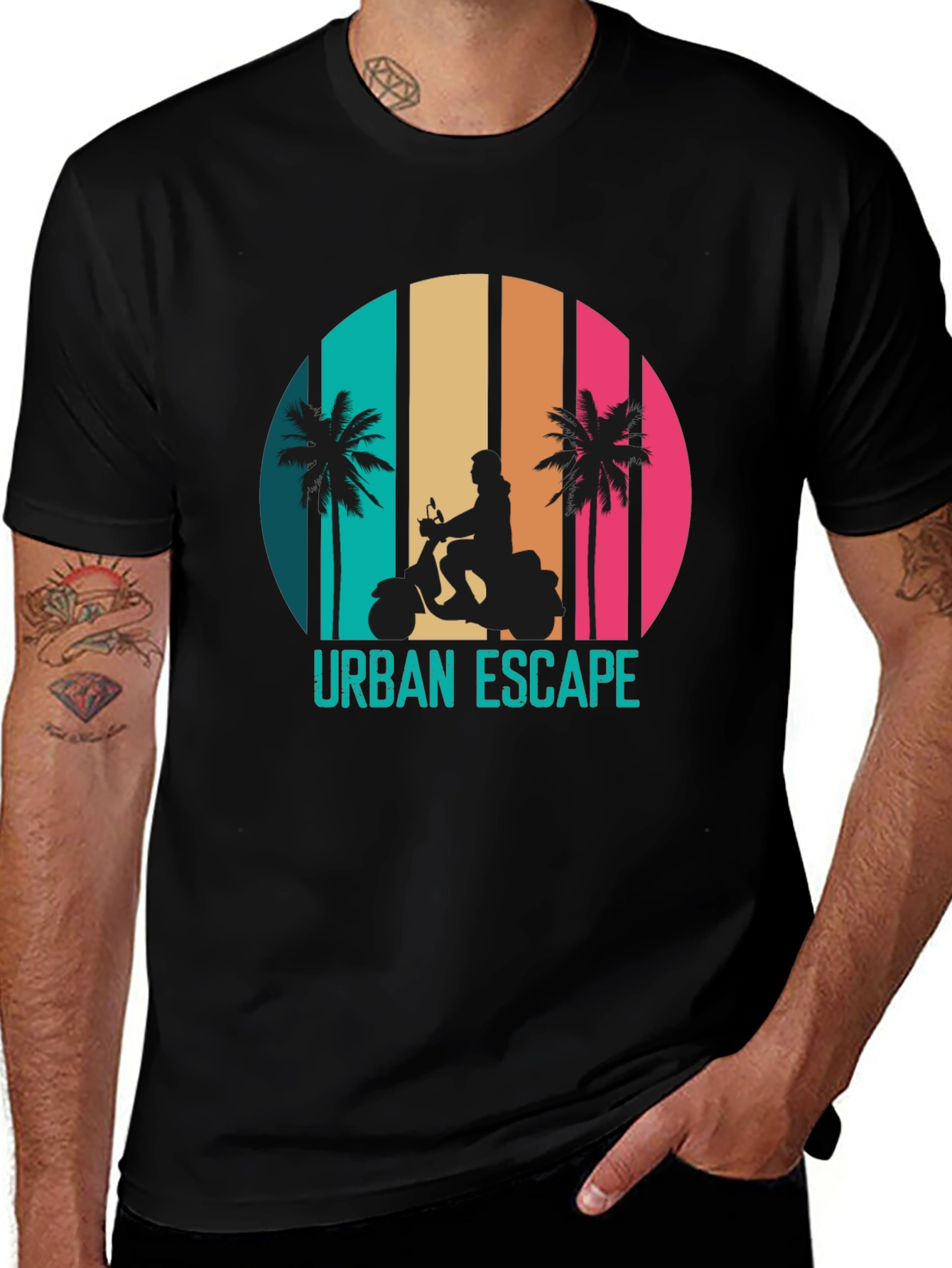 Urban Escape Retro Scooter T-Shirt