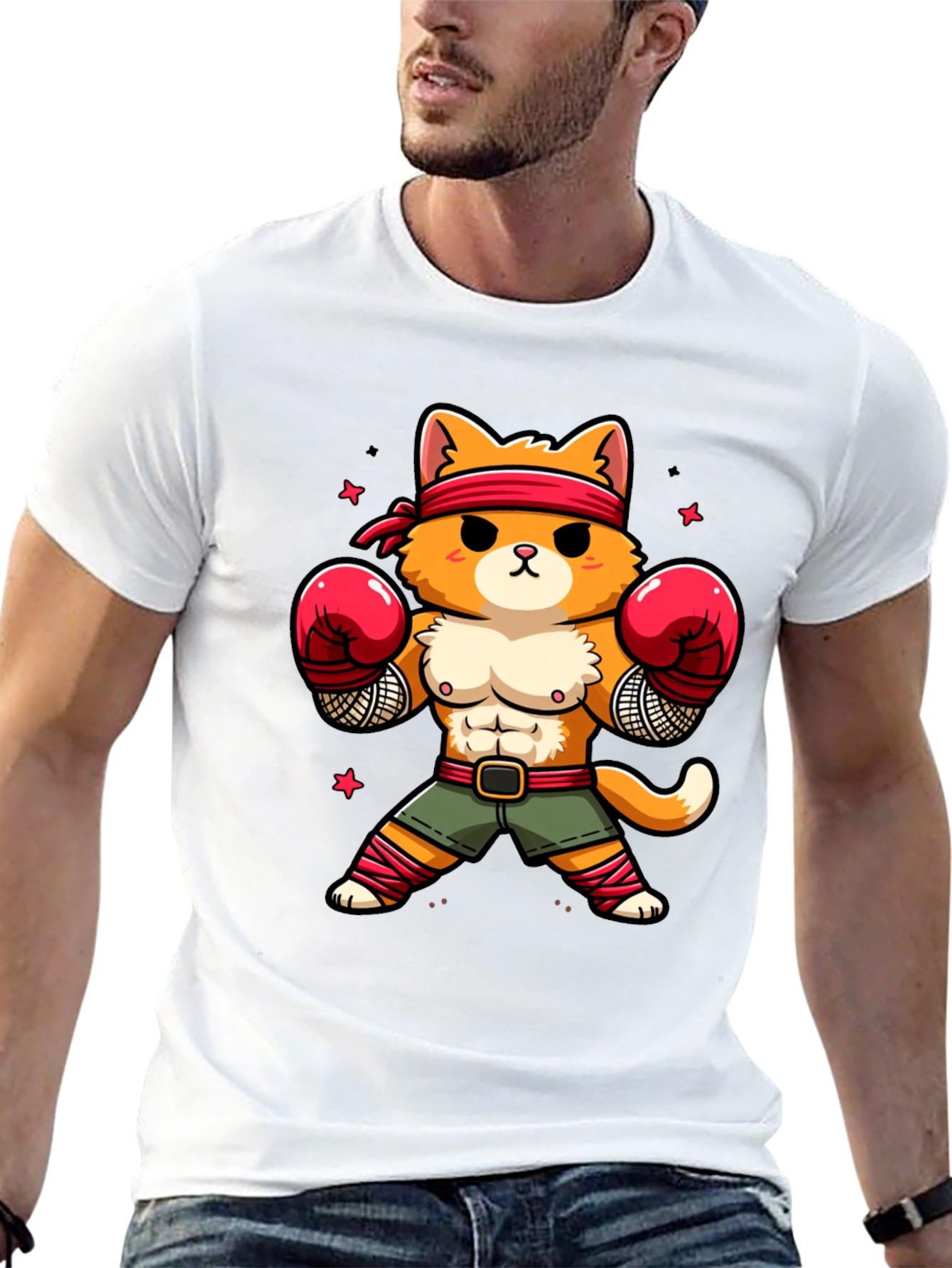 Funny Cat Boxer T-Shirt - Martial Arts Kitten Tee