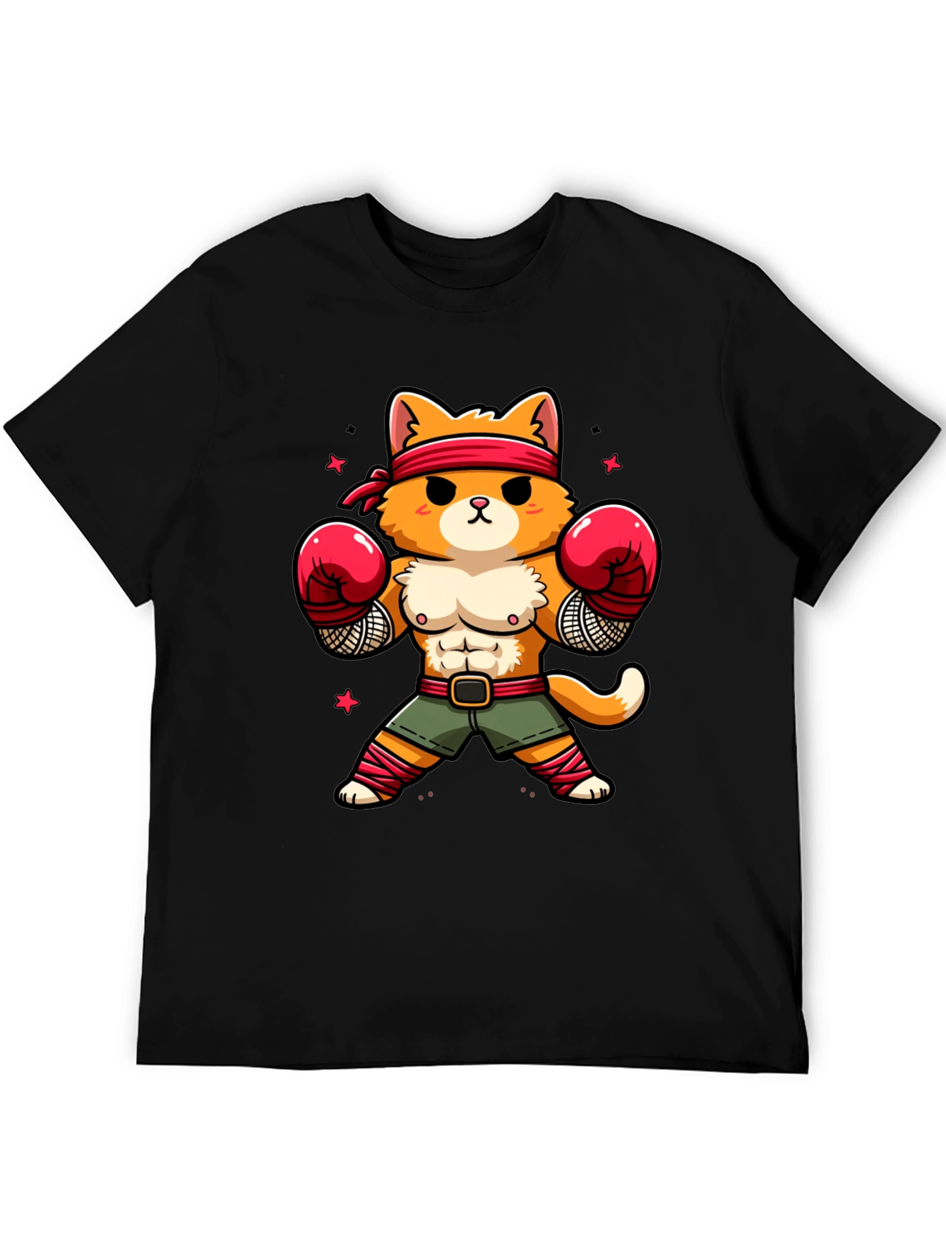 Funny Cat Boxer T-Shirt - Martial Arts Kitten Tee