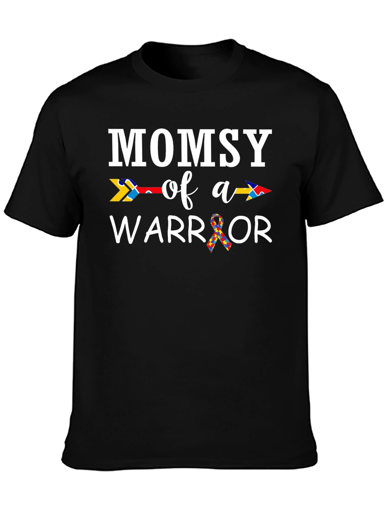 Mommy of a Warrior Autism Awareness T-Shirt