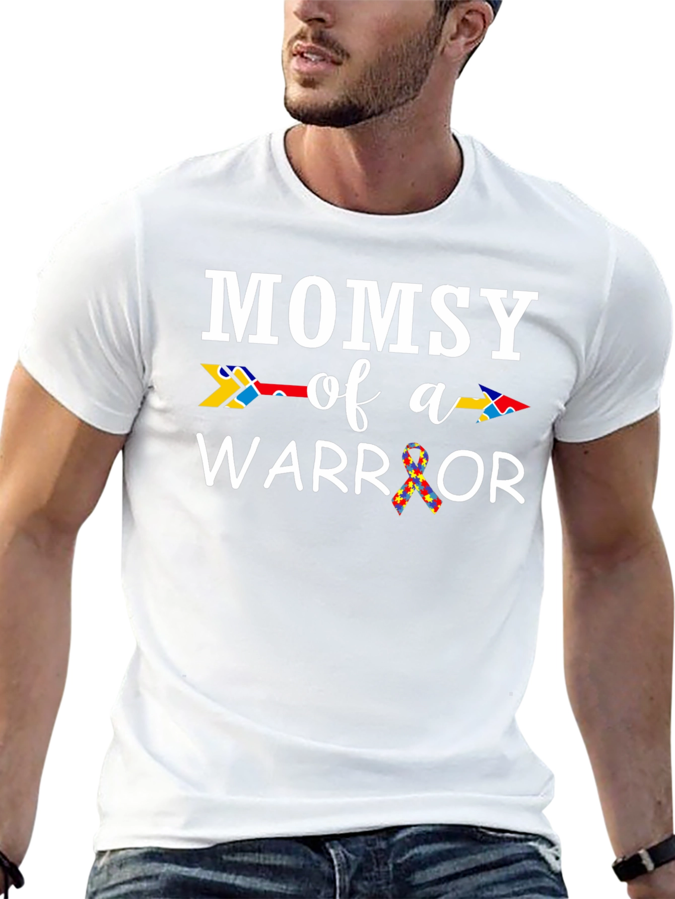 Mommy of a Warrior Autism Awareness T-Shirt