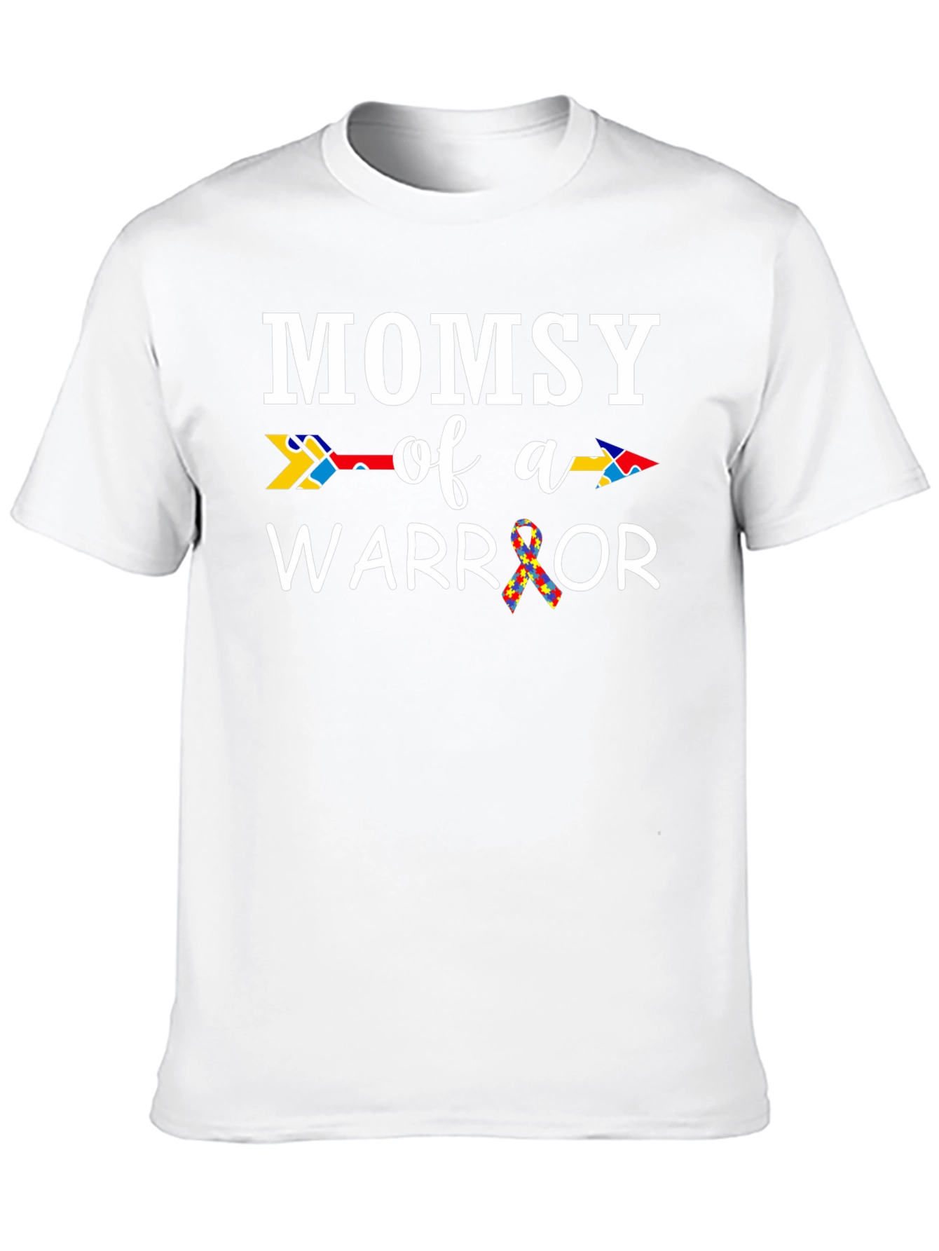 Mommy of a Warrior Autism Awareness T-Shirt