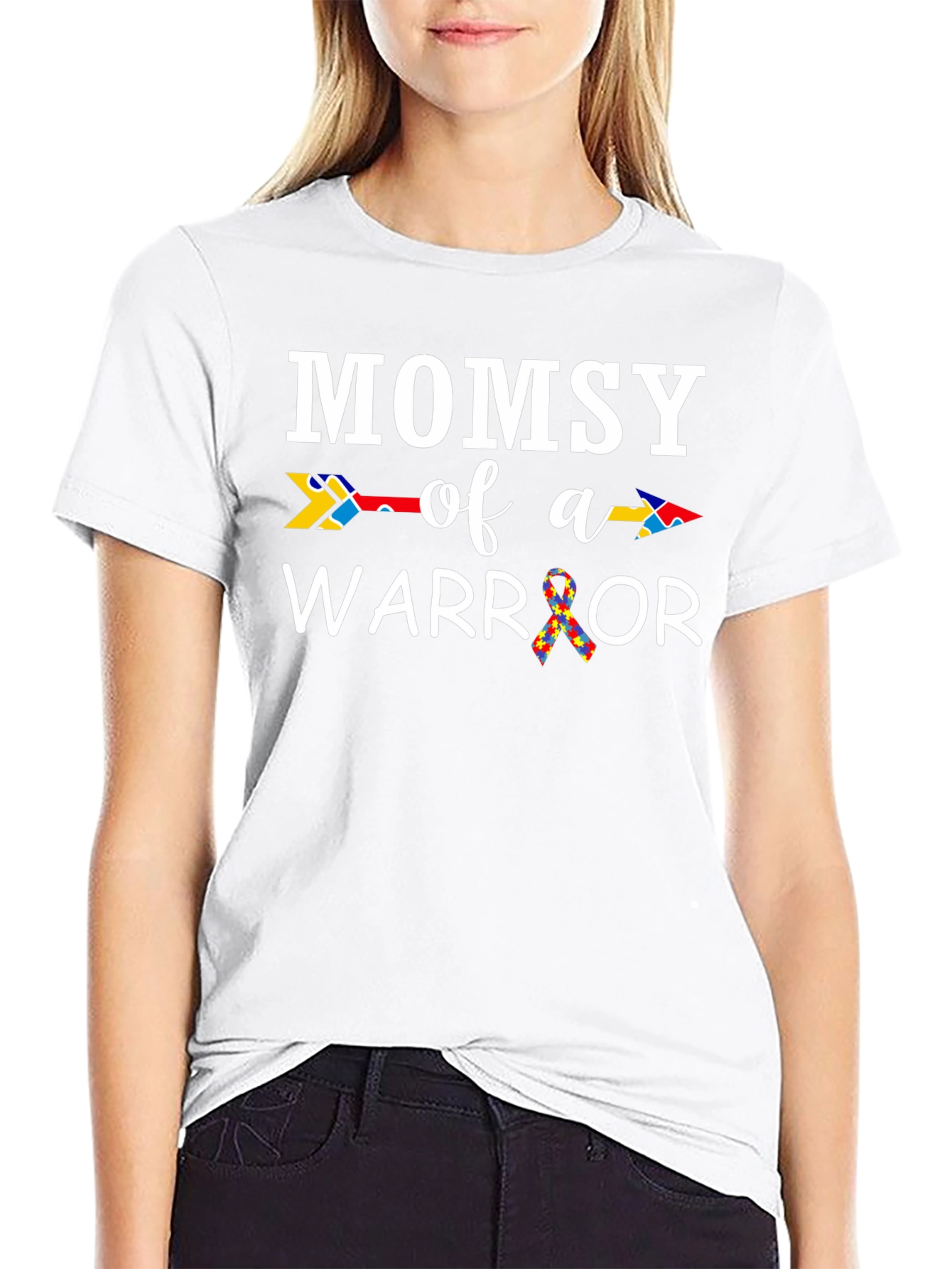 Mommy of a Warrior Autism Awareness T-Shirt