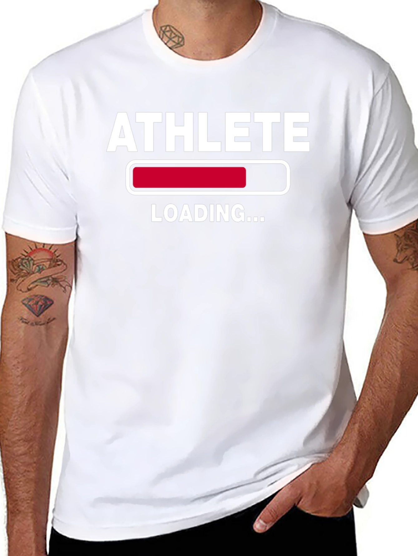 Athlete Loading Black T-Shirt
