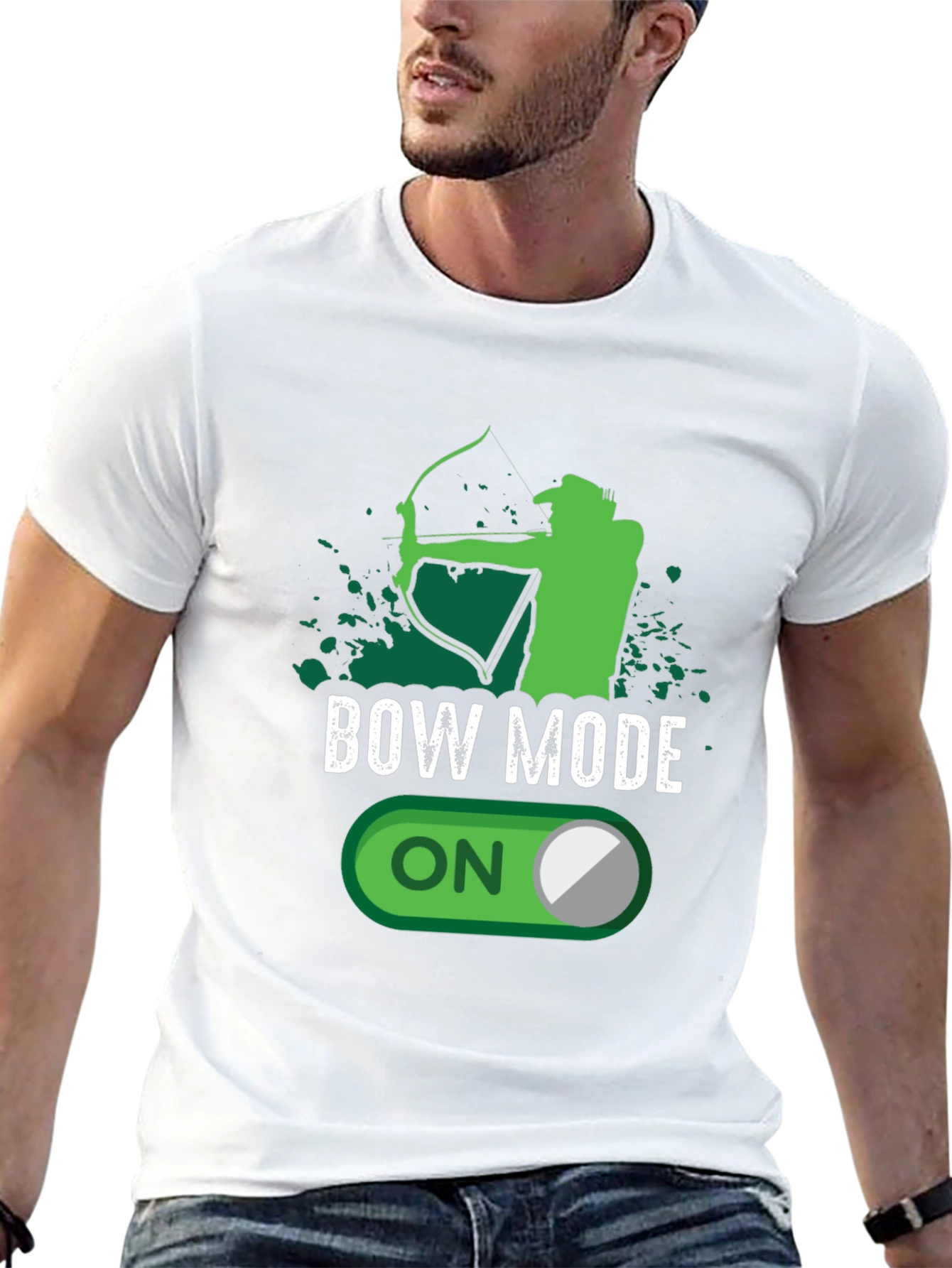 Bow Mode On T-Shirt - Archery Humor Tee