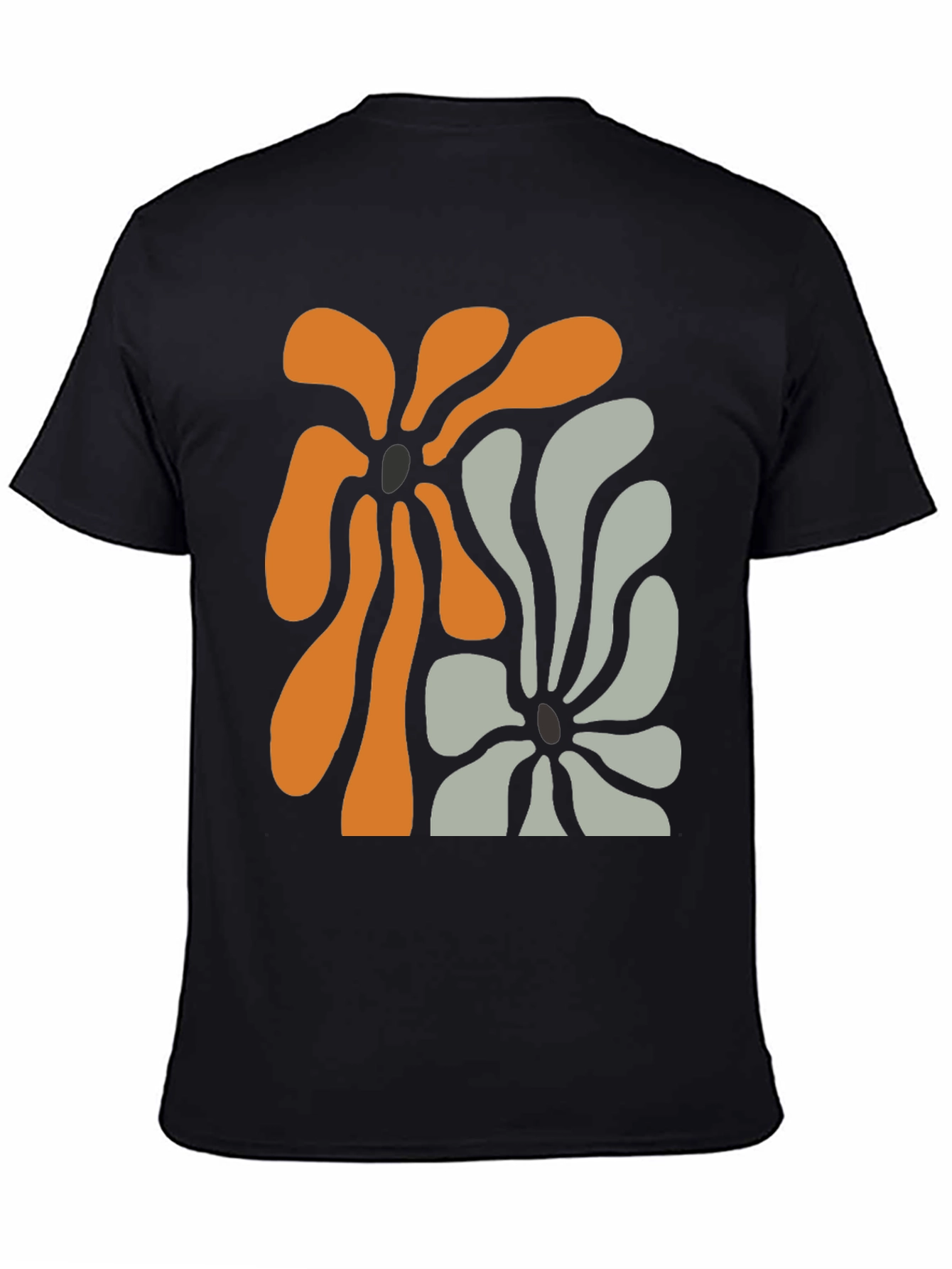 Abstract Floral Graphic Tee - Modern Design T-Shirt