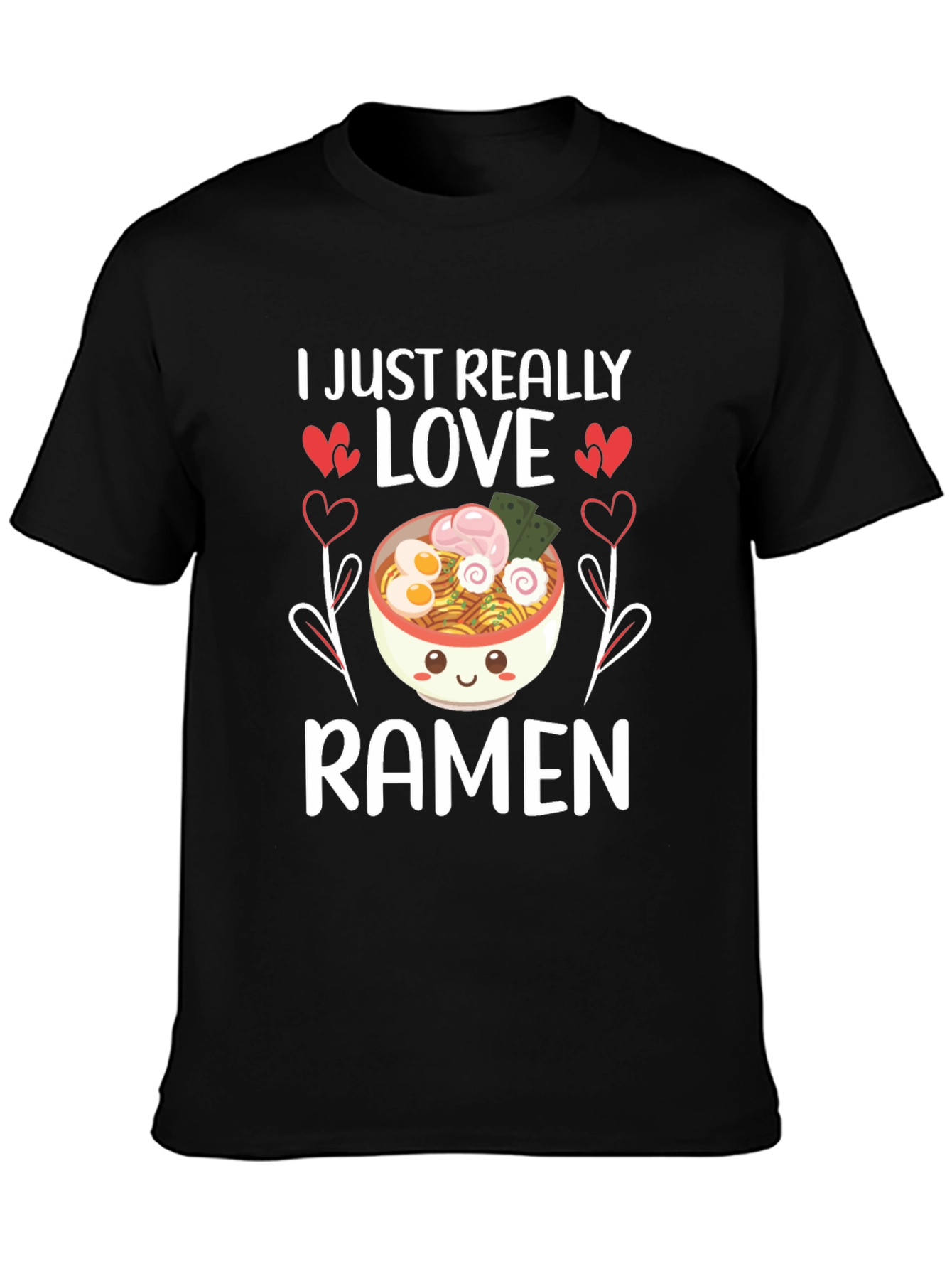 I Love Ramen Graphic Tee - Unisex Casual T-Shirt