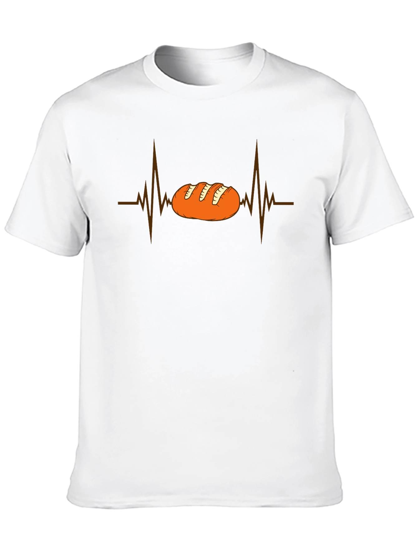 Bread Heartbeat Graphic Tee - Funny Baker Shirt