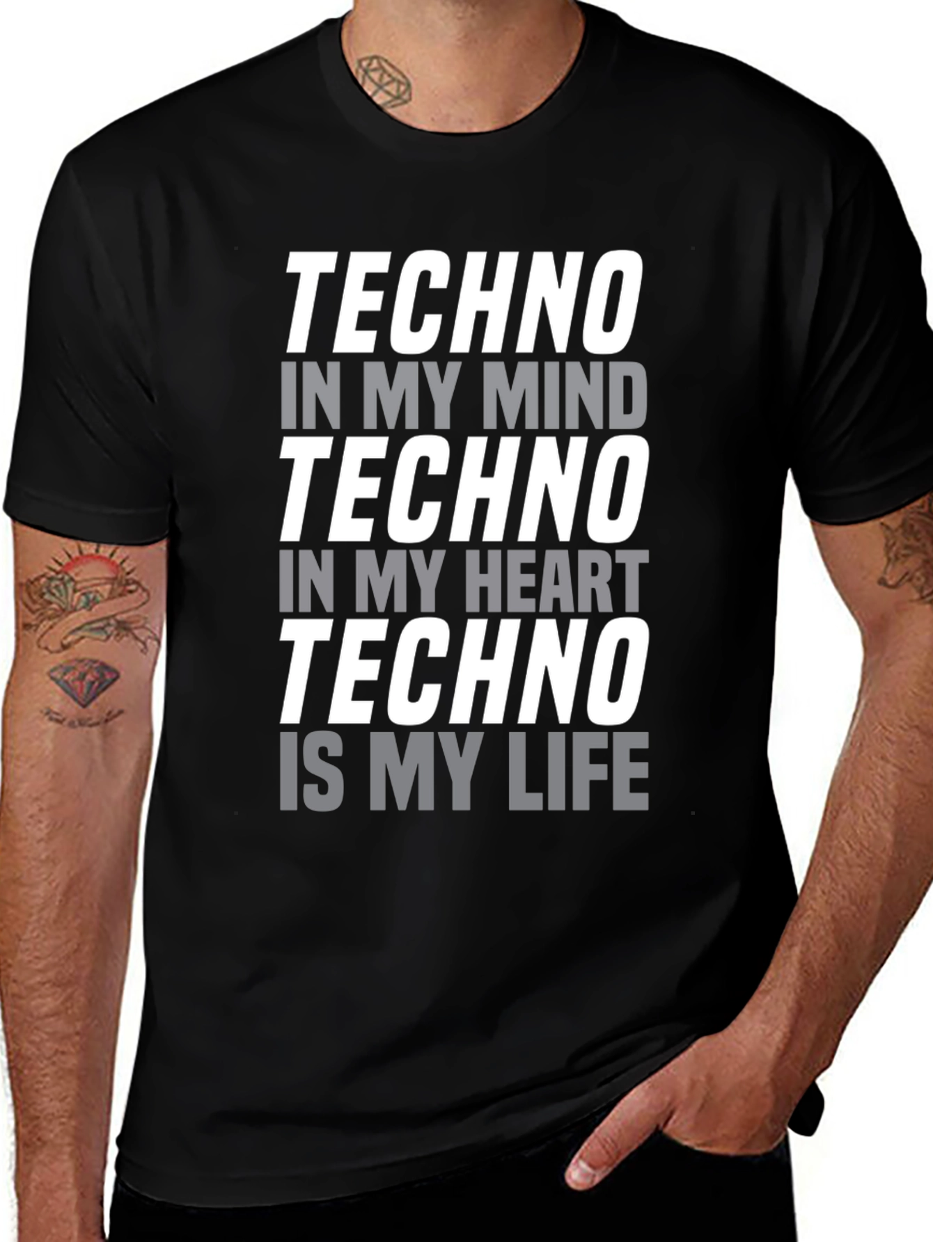 Techno Music T-Shirt - Mind Heart Life