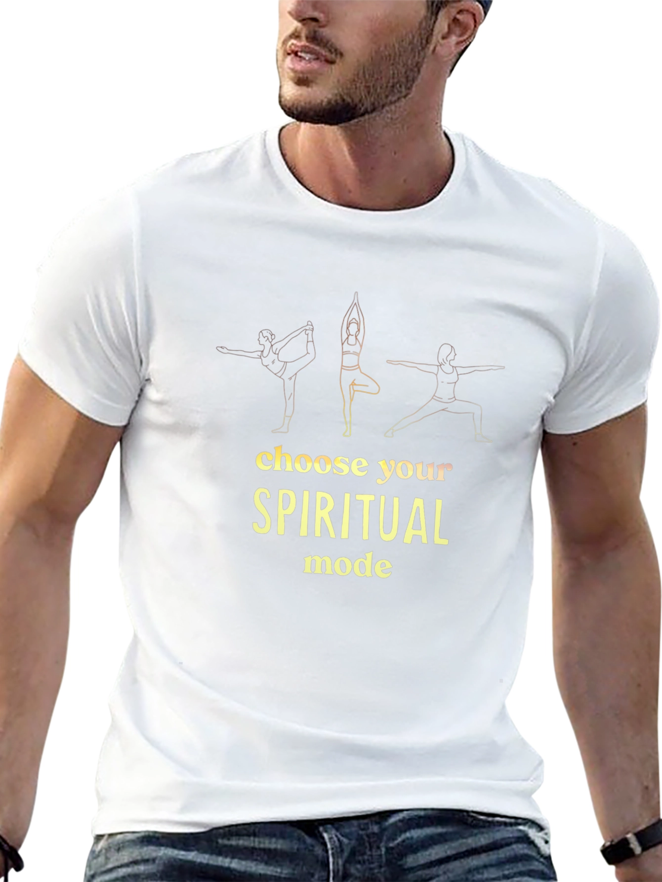 Spiritual Mode Yoga Graphic T-Shirt