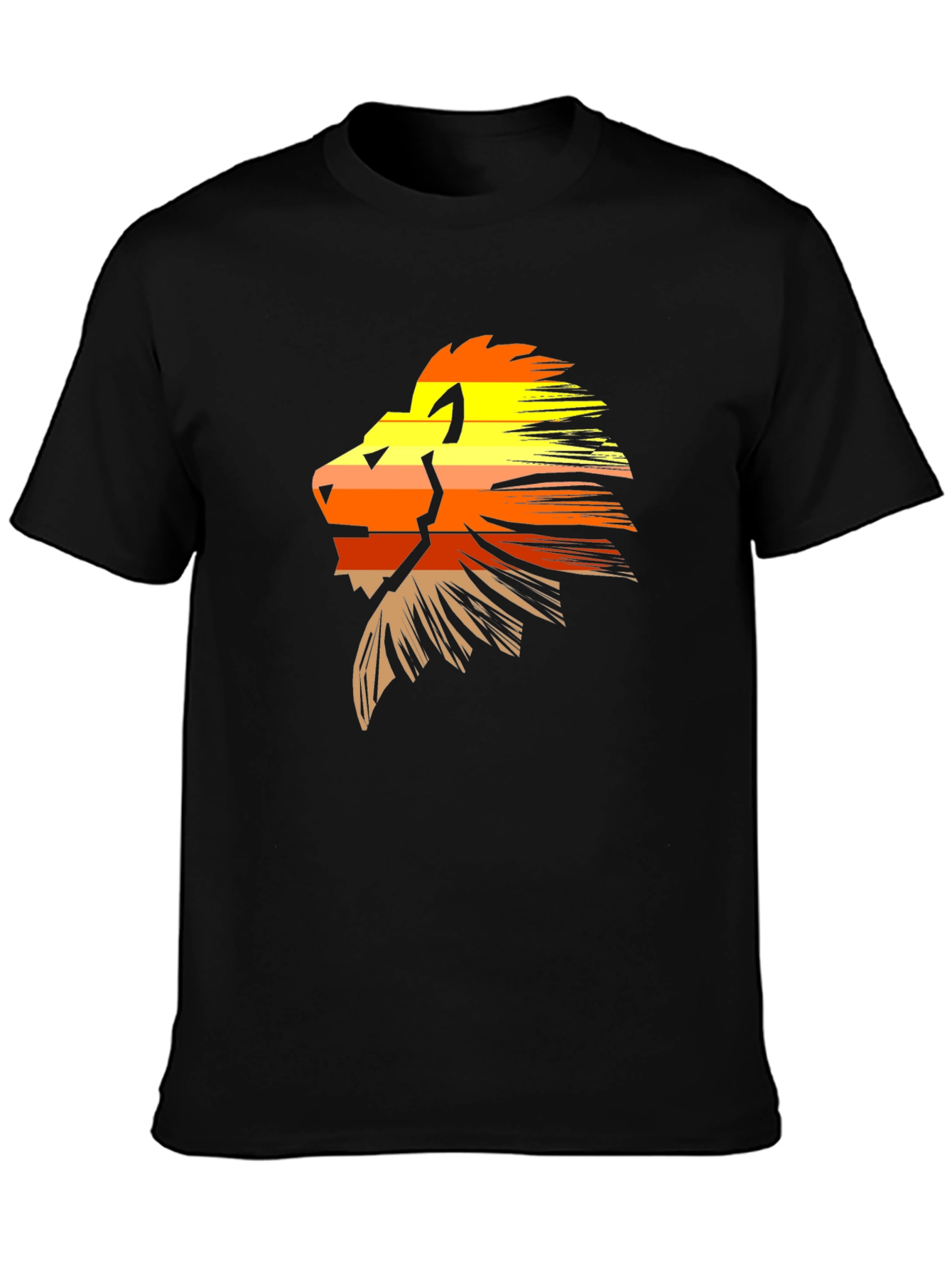 Lion Graphic Tee - Stylish Black T-Shirt