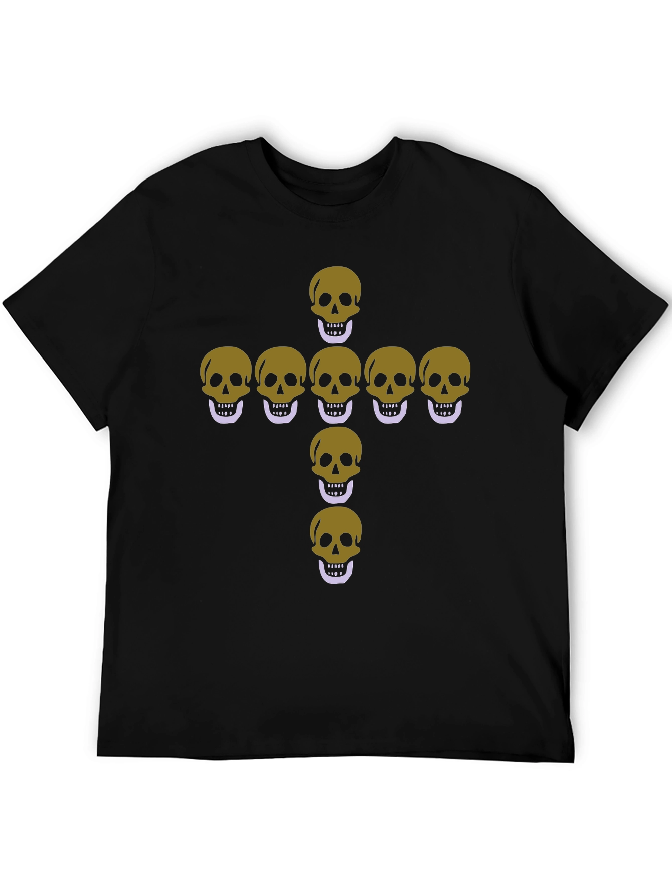 Skull Cross Graphic Tee - Trendy Style