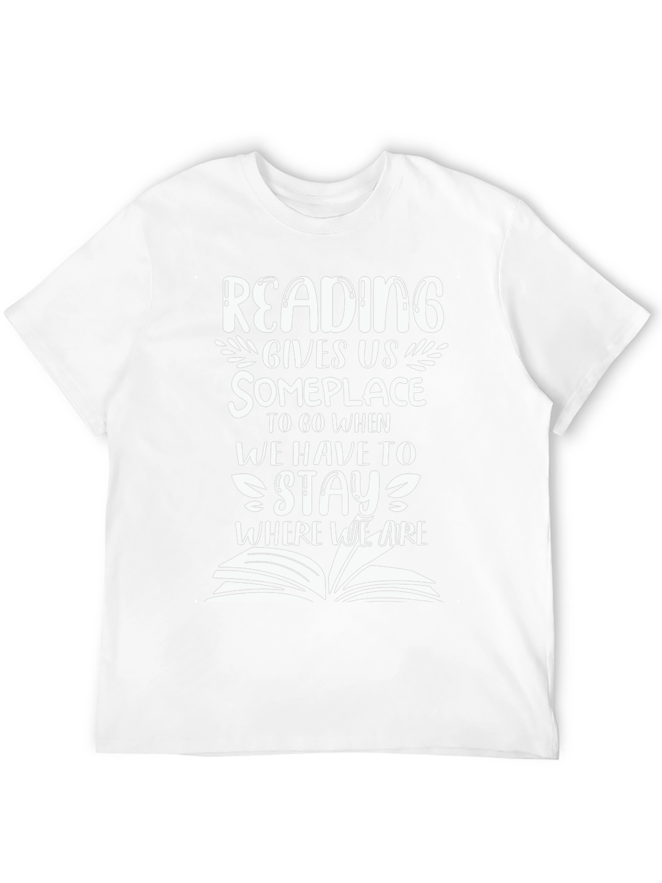 Reading Gives Us Someplace Black T-Shirt