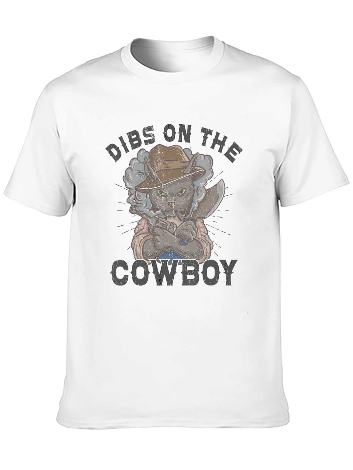 Dibs on the Cowboy Cat Graphic T-Shirt