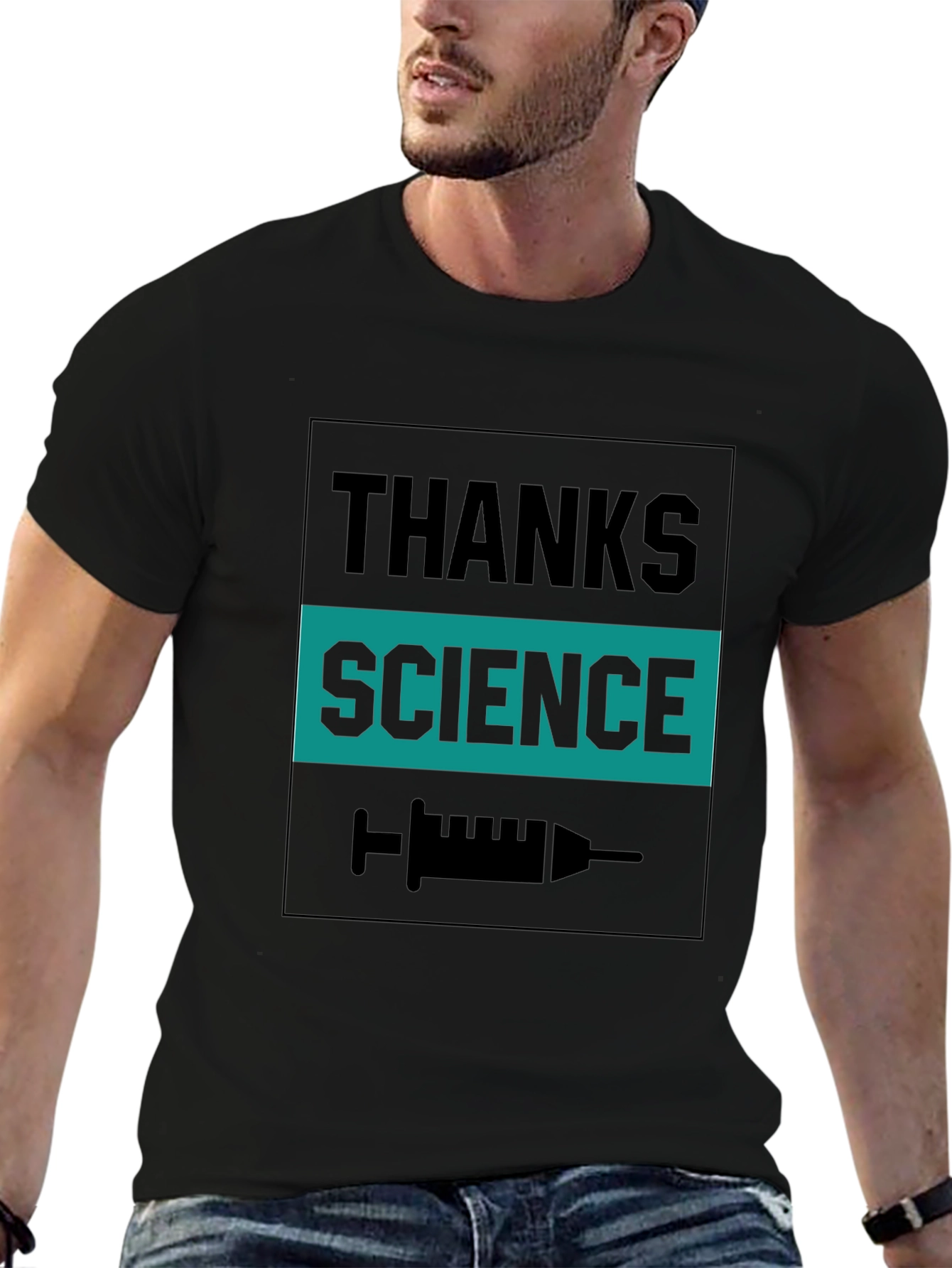 Thanks Science Black Graphic Tee