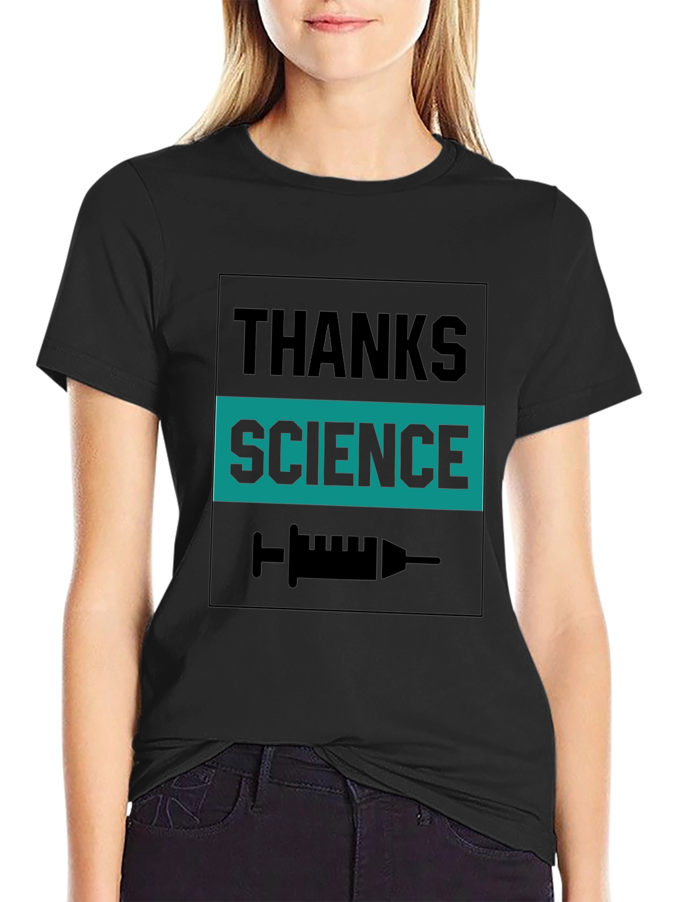 Thanks Science Black Graphic Tee