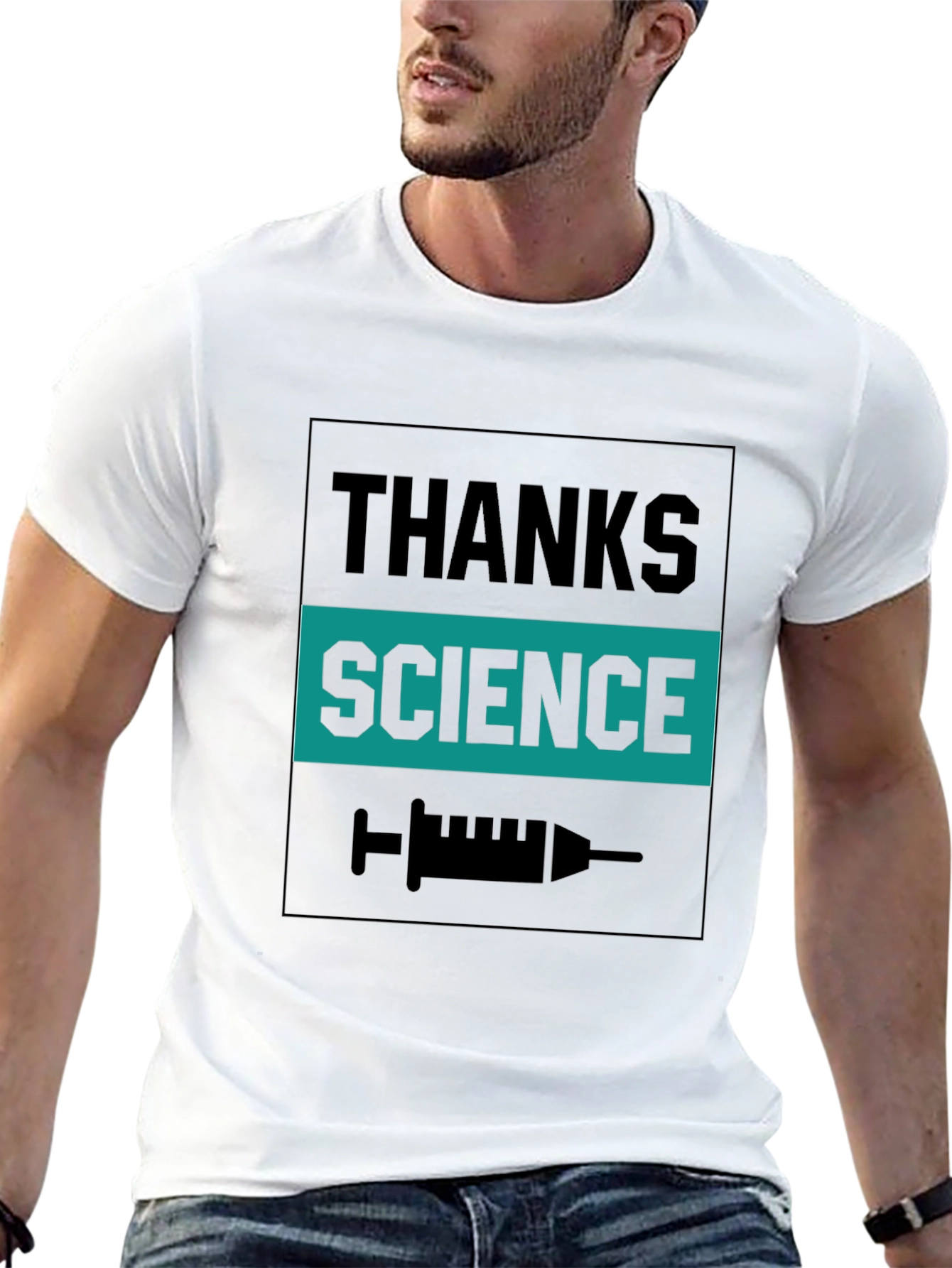 Thanks Science Black Graphic Tee