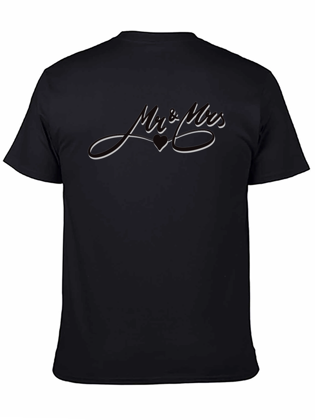 Stylish Black T-Shirt with Artistic Graphic Print