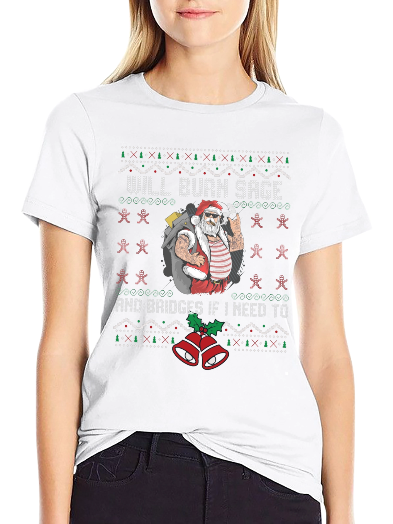 Will Burn Sage Santa Graphic Tee