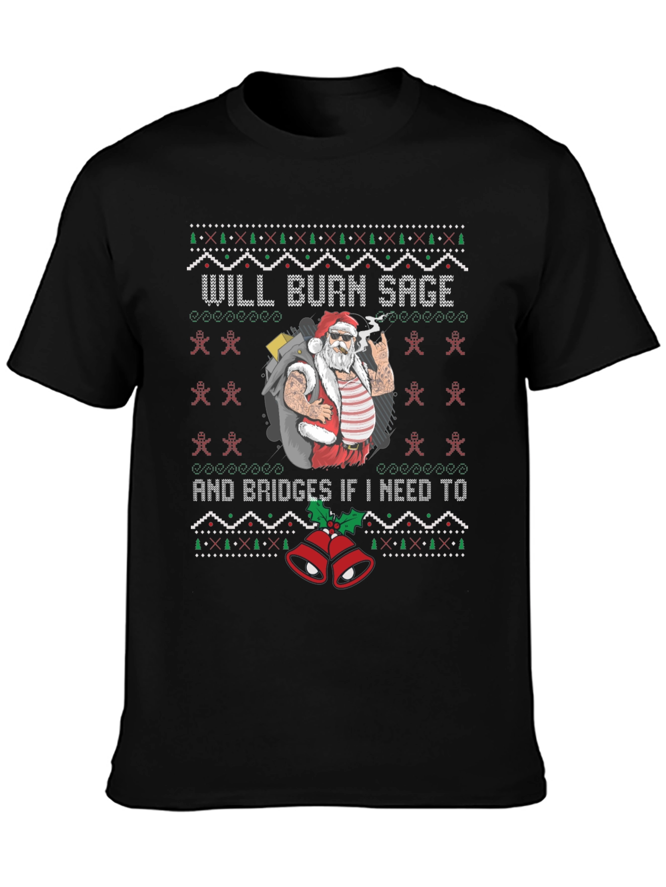 Will Burn Sage Santa Graphic Tee