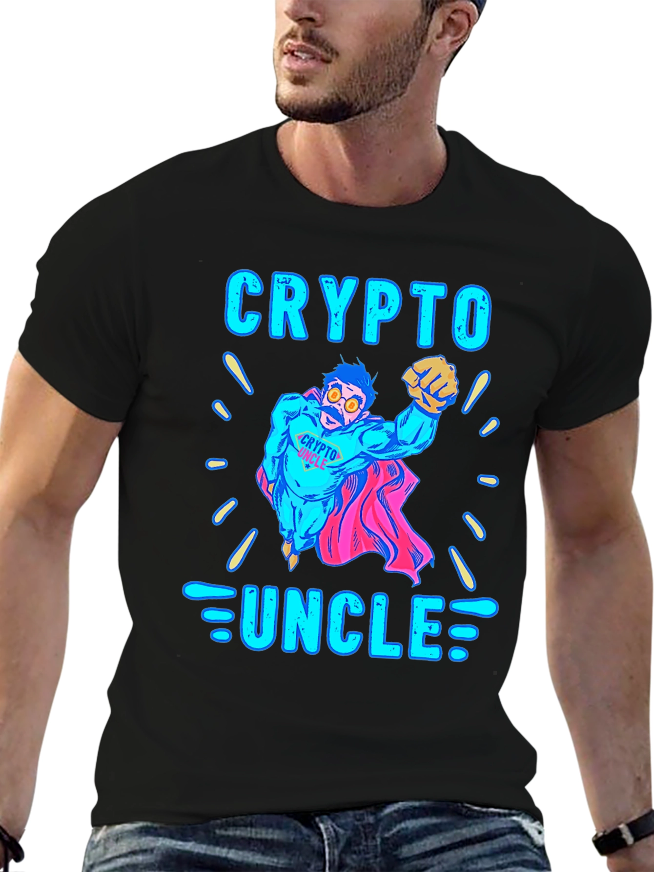 Crypto Uncle Graphic Tee