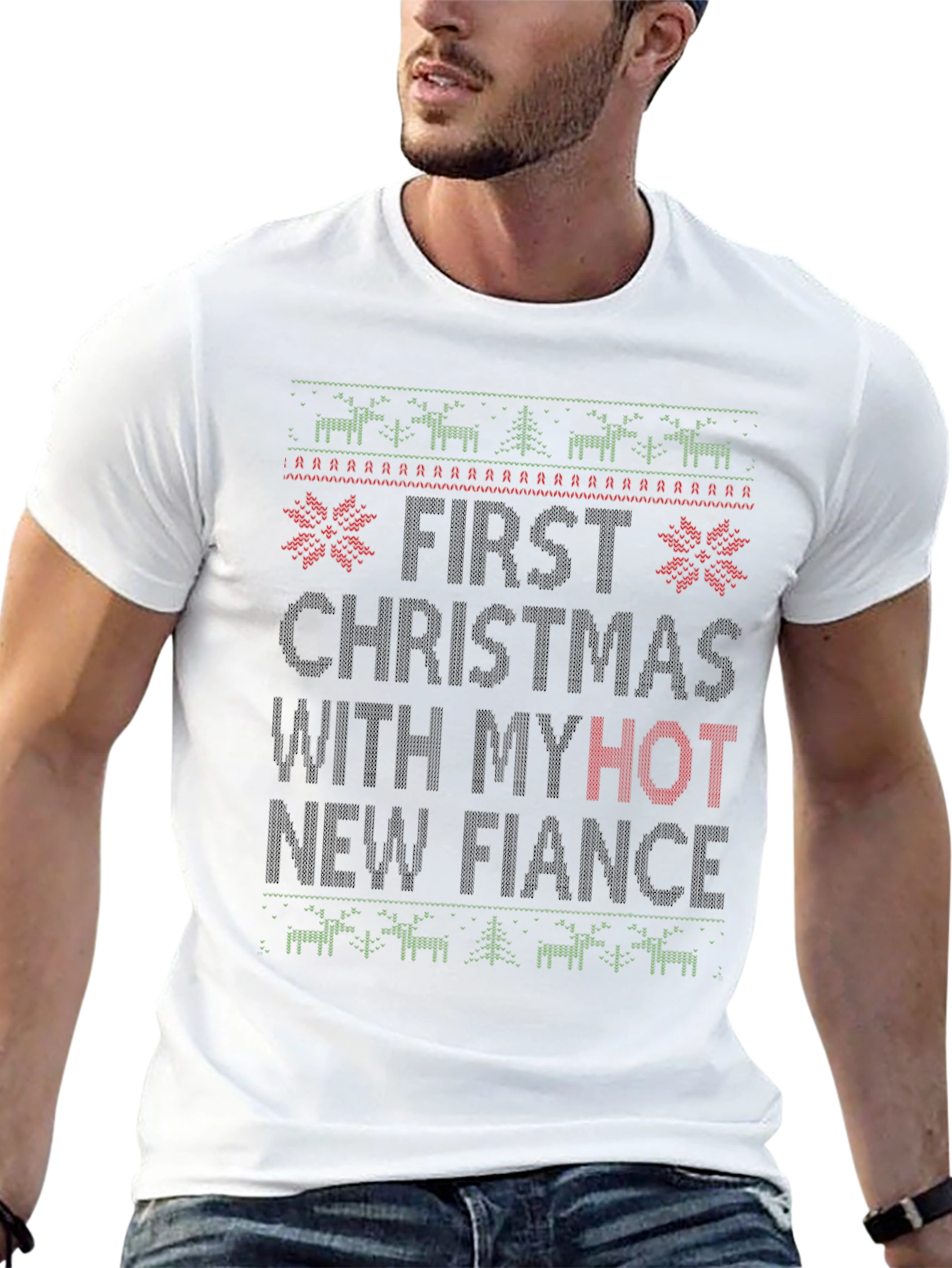 Funny First Christmas with My Hot New Fiance T-Shirt