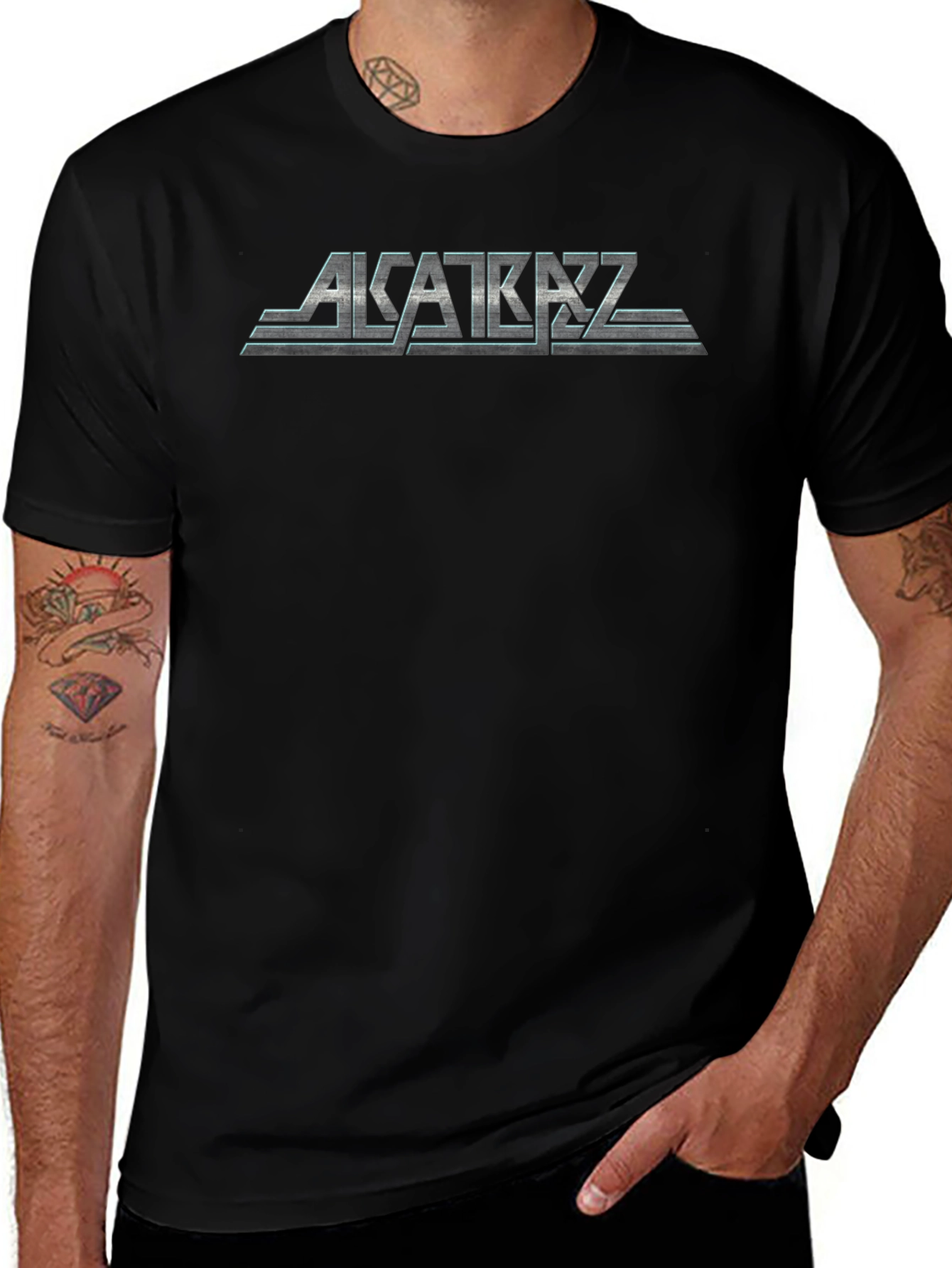 Alcatraz Band Logo Black T-Shirt