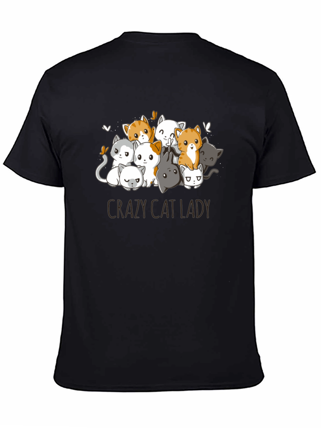 Crazy Cat Lady T-Shirt - Cute Kitten Design