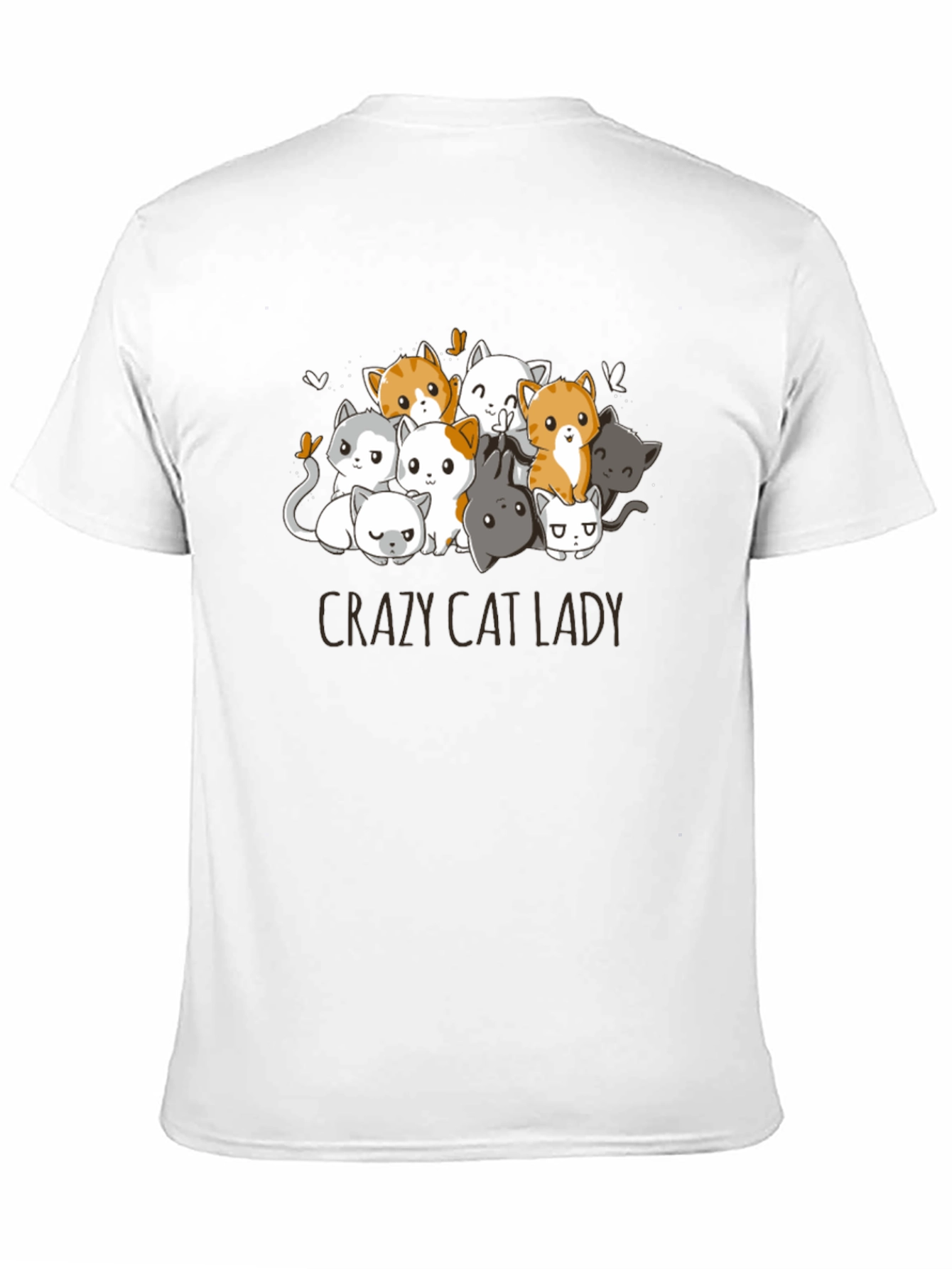 Crazy Cat Lady T-Shirt - Cute Kitten Design
