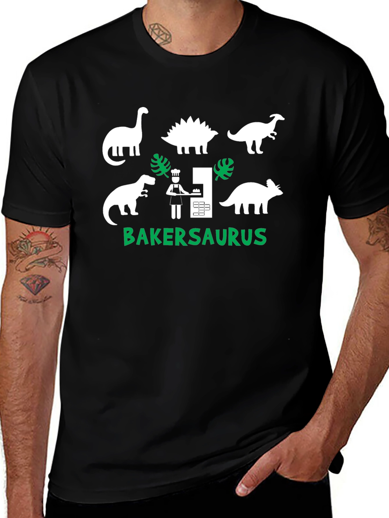 BakerSaurus T-Shirt - Dino Baking Fun!